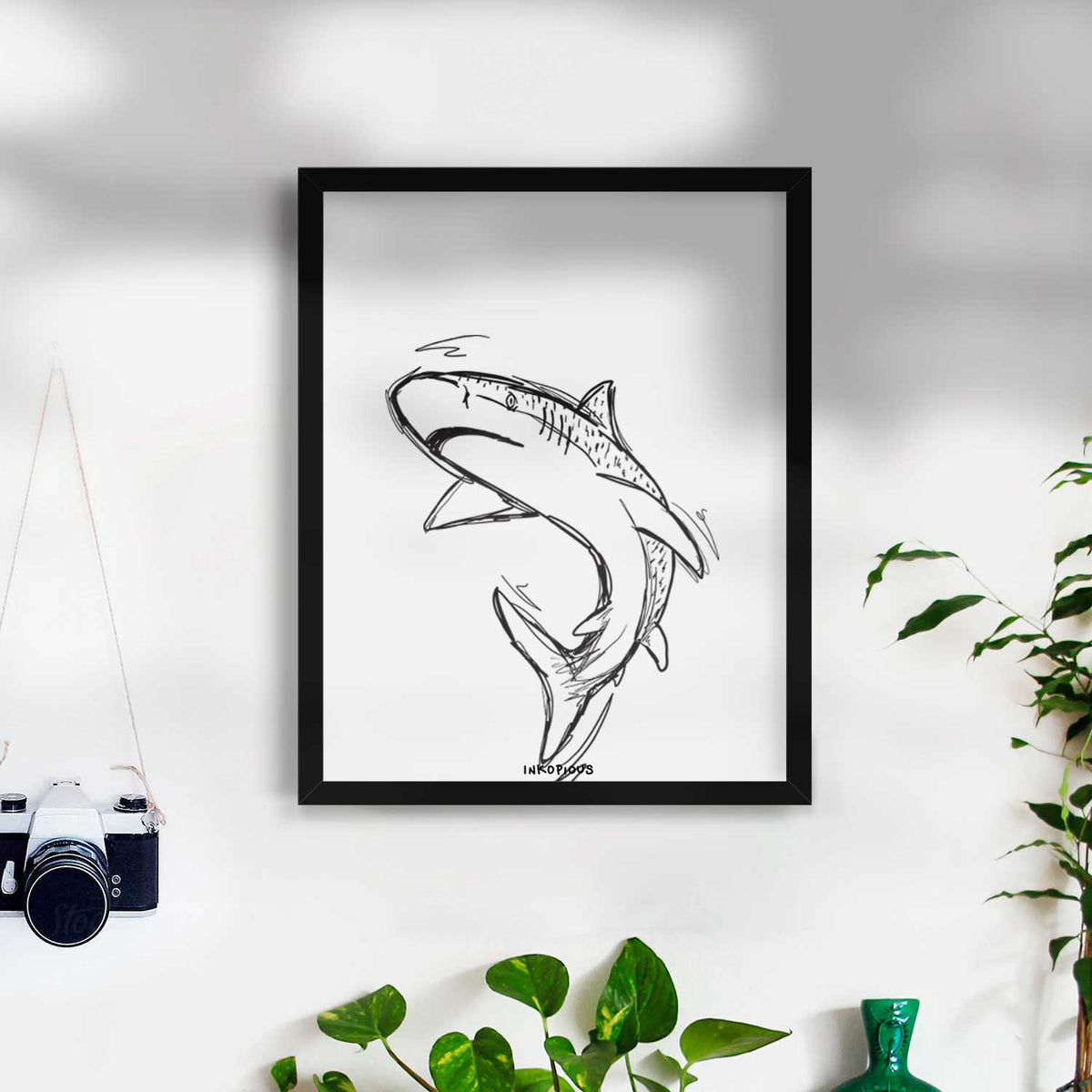 Tauro the Tiger Shark Art Print