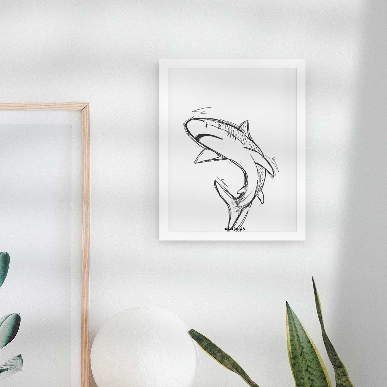 Tauro the Tiger Shark Art Print