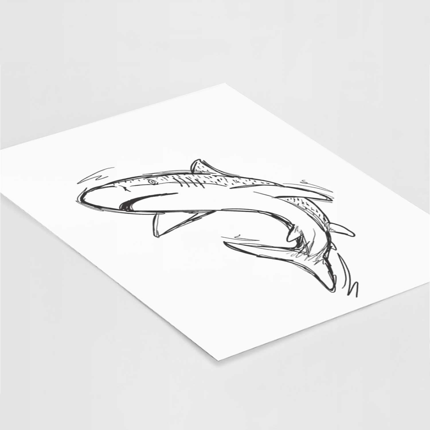 Tauro the Tiger Shark Art Print