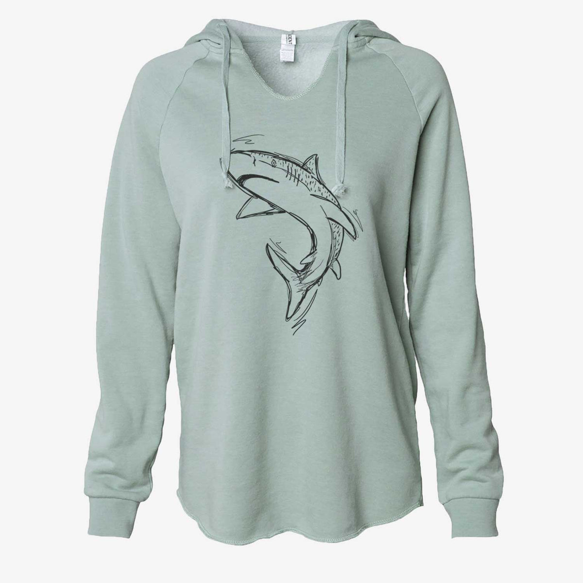 Tauro the Tiger Shark - Cali Wave Hooded Sweatshirt