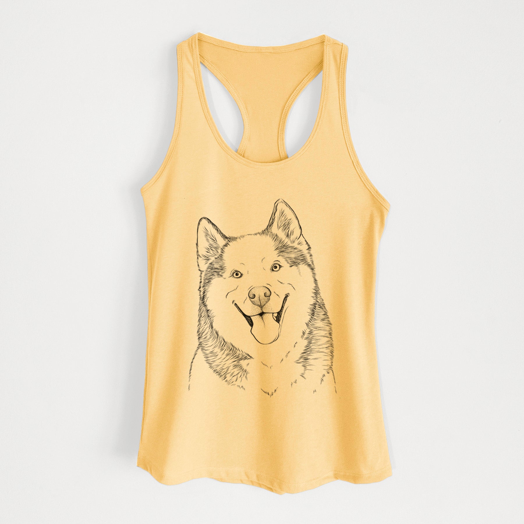 Teak the Siberian Husky - Women's Racerback Tanktop