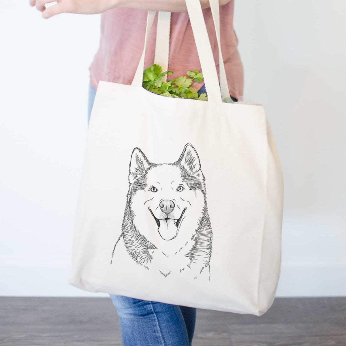 Teak the Siberian Husky - Tote Bag