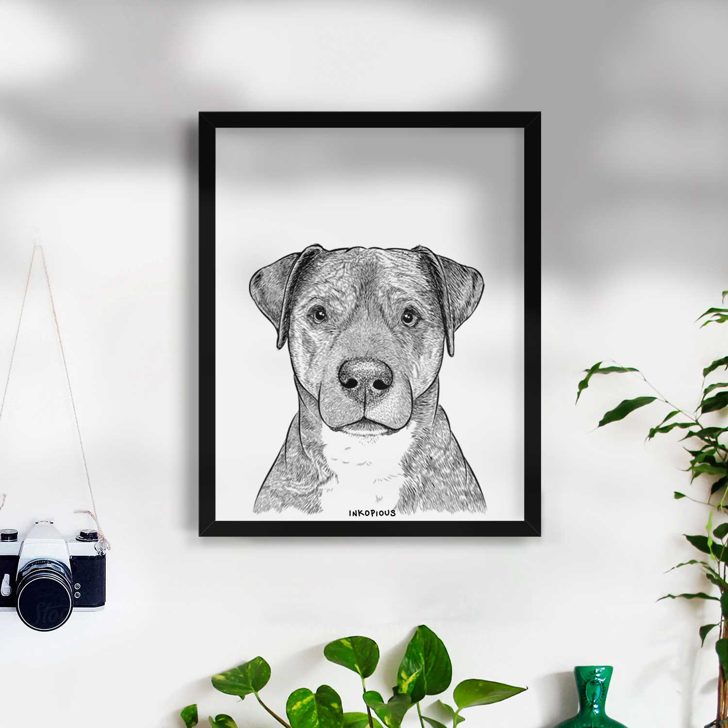 TedE the Mixed Breed Art Print