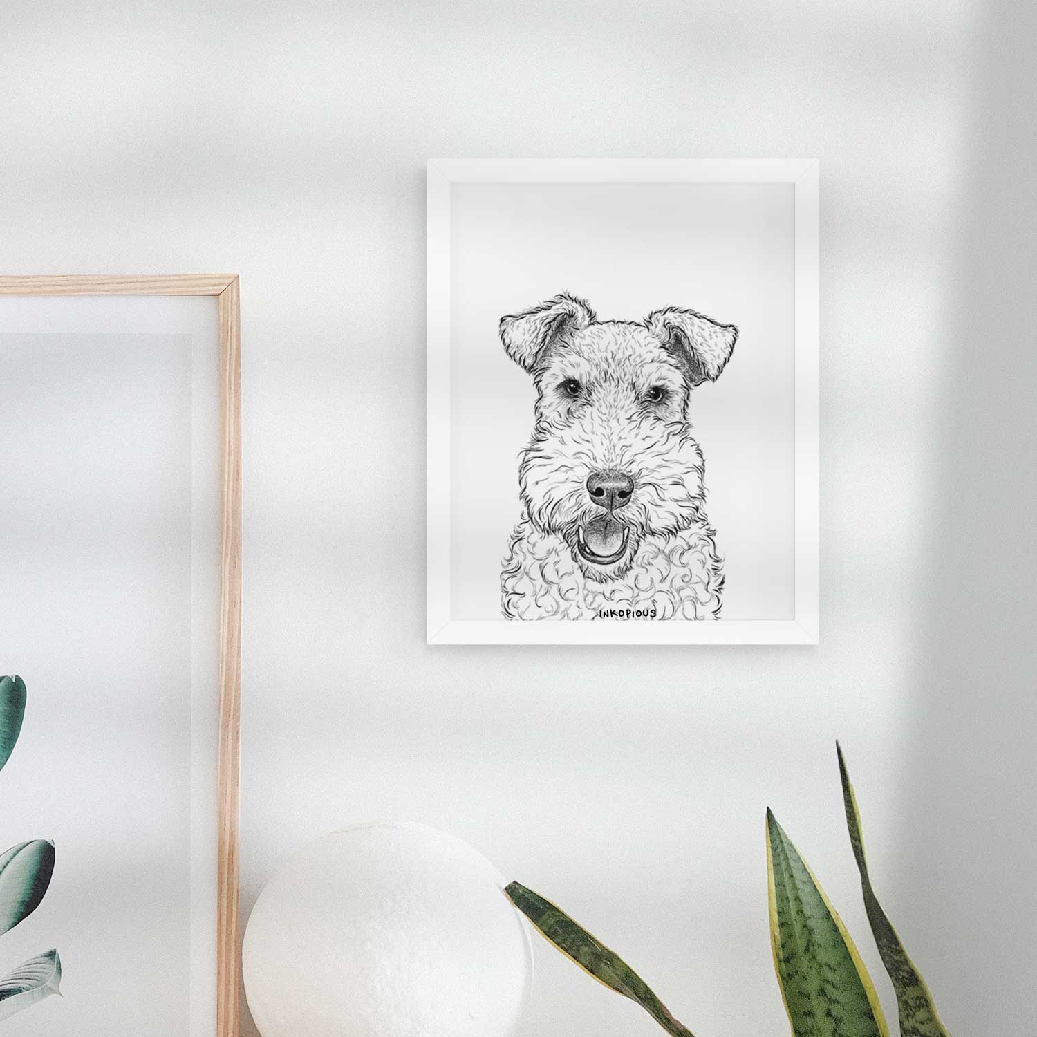 Ted the Wire Fox Terrier Art Print