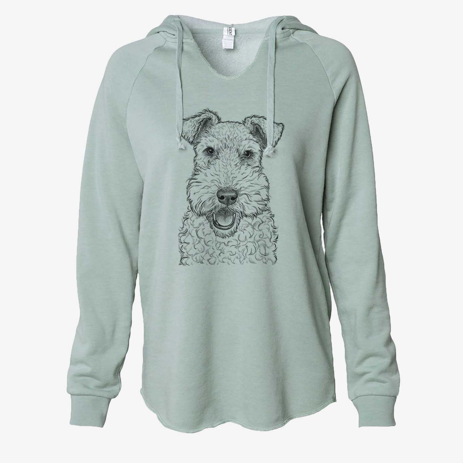 Ted the Wire Fox Terrier - Cali Wave Hooded Sweatshirt