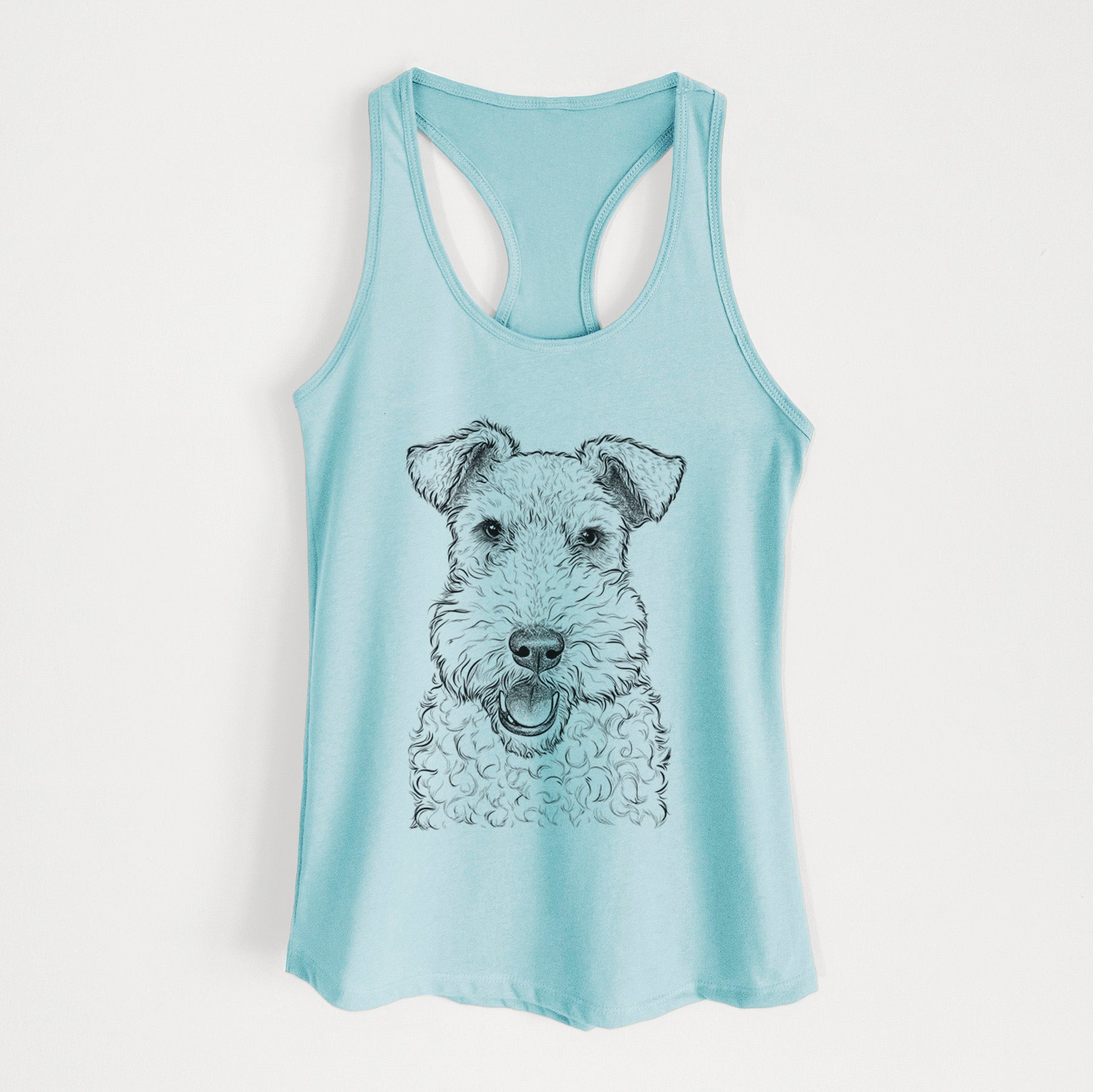 Ted the Wire Fox Terrier - Women's Racerback Tanktop