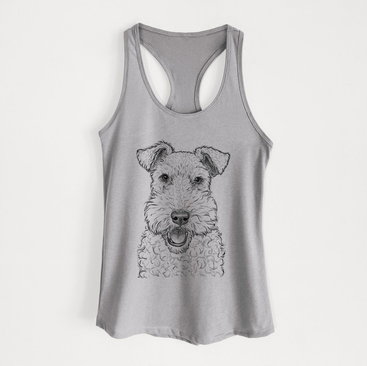 Ted the Wire Fox Terrier - Women&#39;s Racerback Tanktop