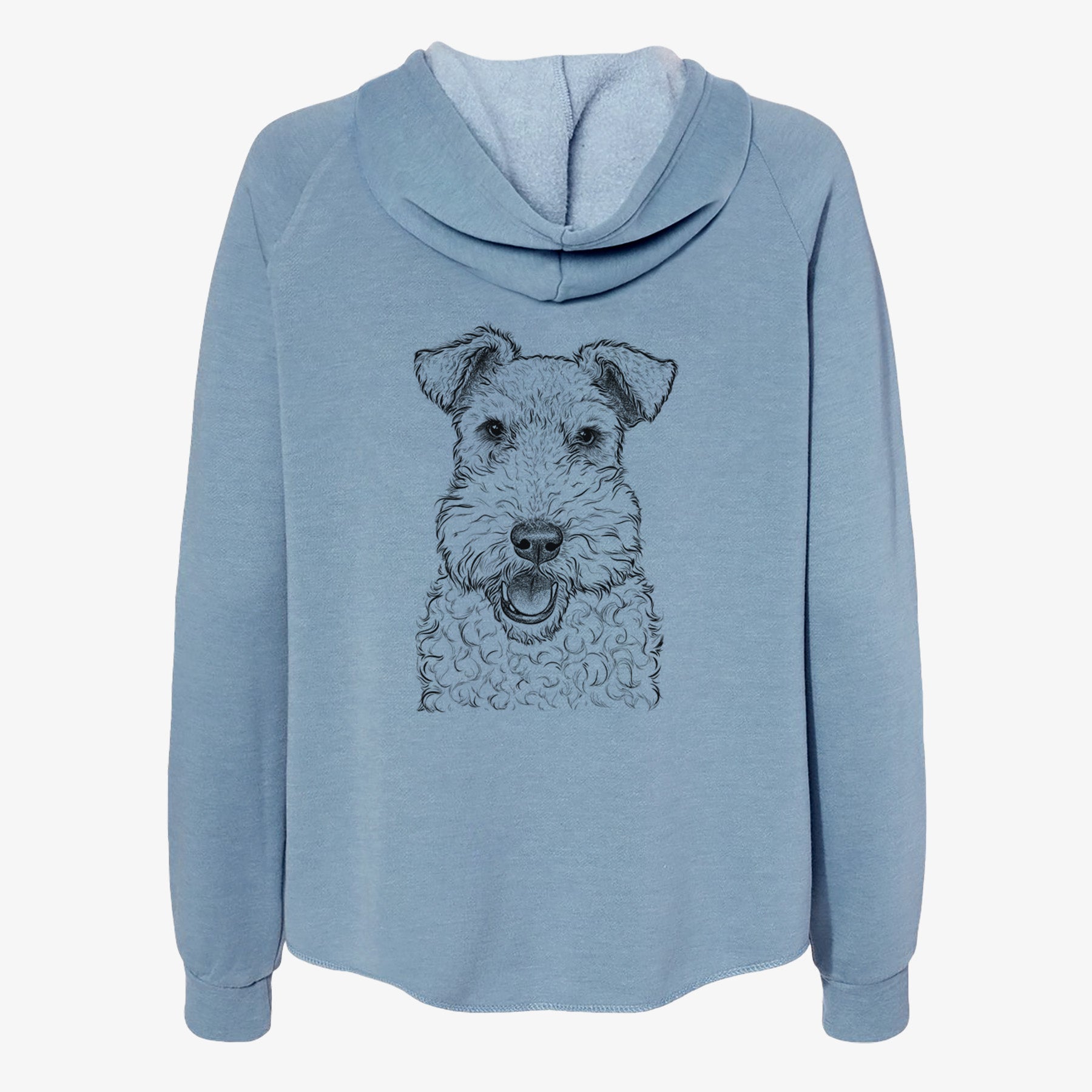 Ted the Wire Fox Terrier - Women's Cali Wave Zip-Up Sweatshirt