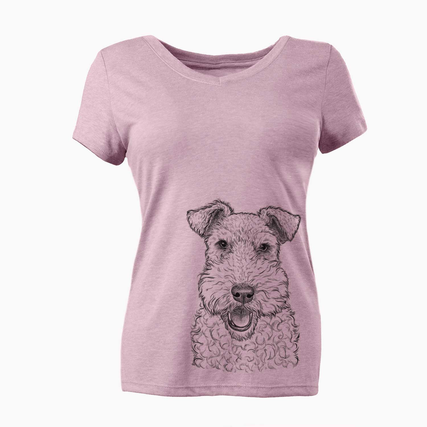 Bare Ted the Wire Fox Terrier - Women's V-neck Shirt