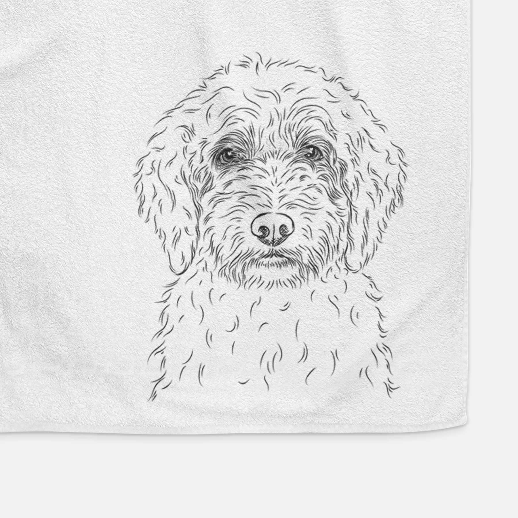 Teddy the Labradoodle Decorative Hand Towel