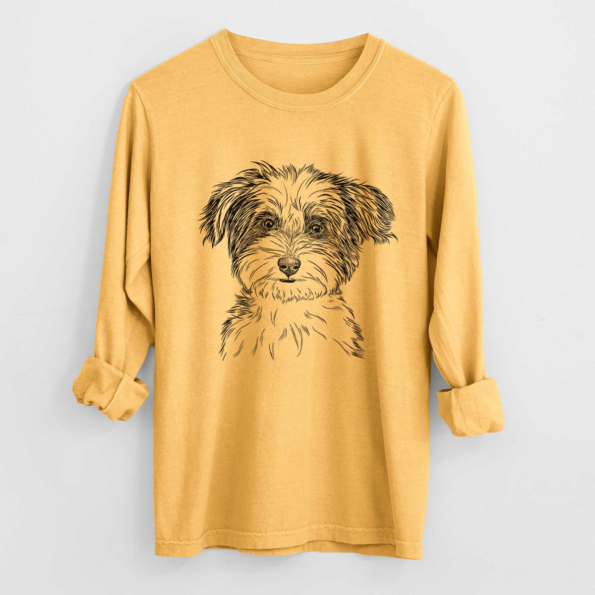 Bare Teddy the Havanese - Heavyweight 100% Cotton Long Sleeve