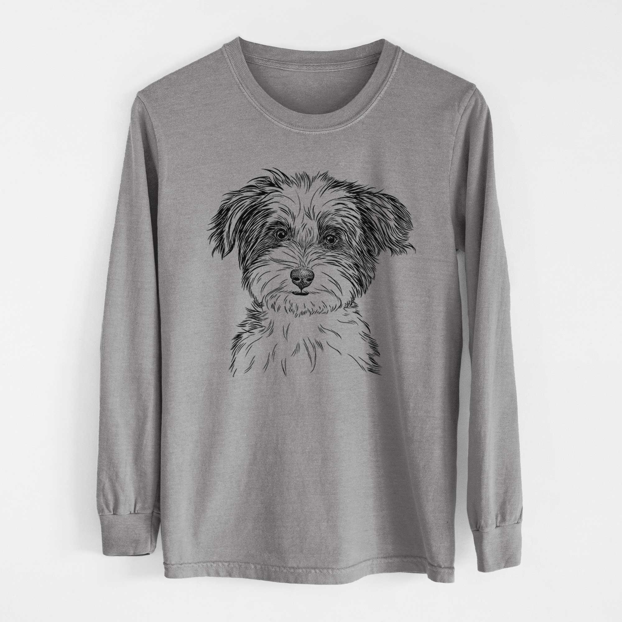 Bare Teddy the Havanese - Heavyweight 100% Cotton Long Sleeve