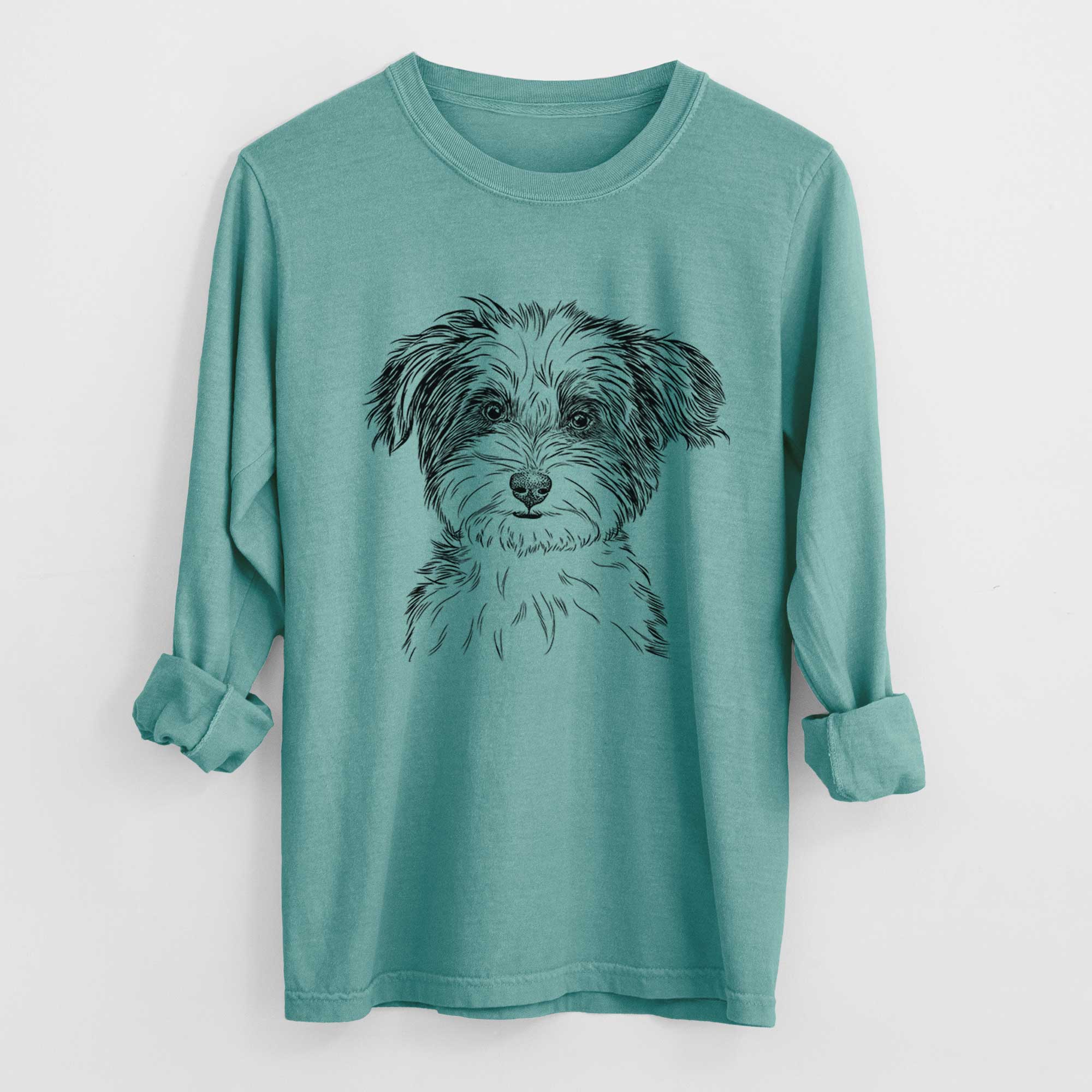 Bare Teddy the Havanese - Heavyweight 100% Cotton Long Sleeve