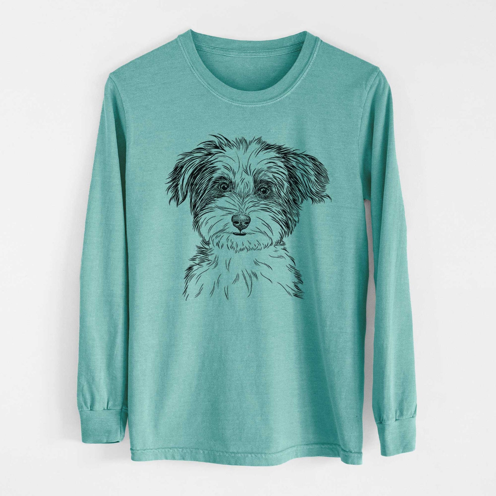 Bare Teddy the Havanese - Heavyweight 100% Cotton Long Sleeve