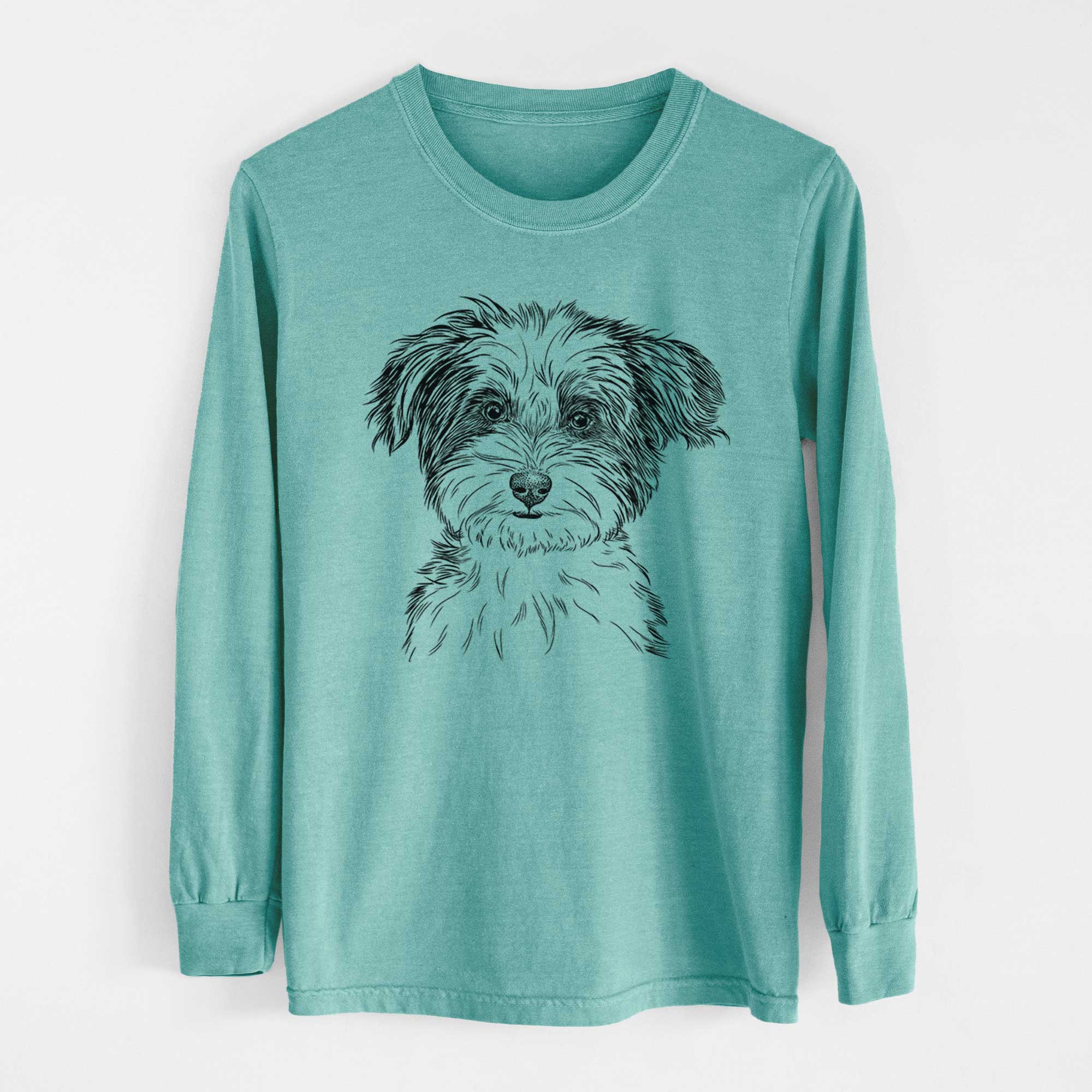 Bare Teddy the Havanese - Heavyweight 100% Cotton Long Sleeve