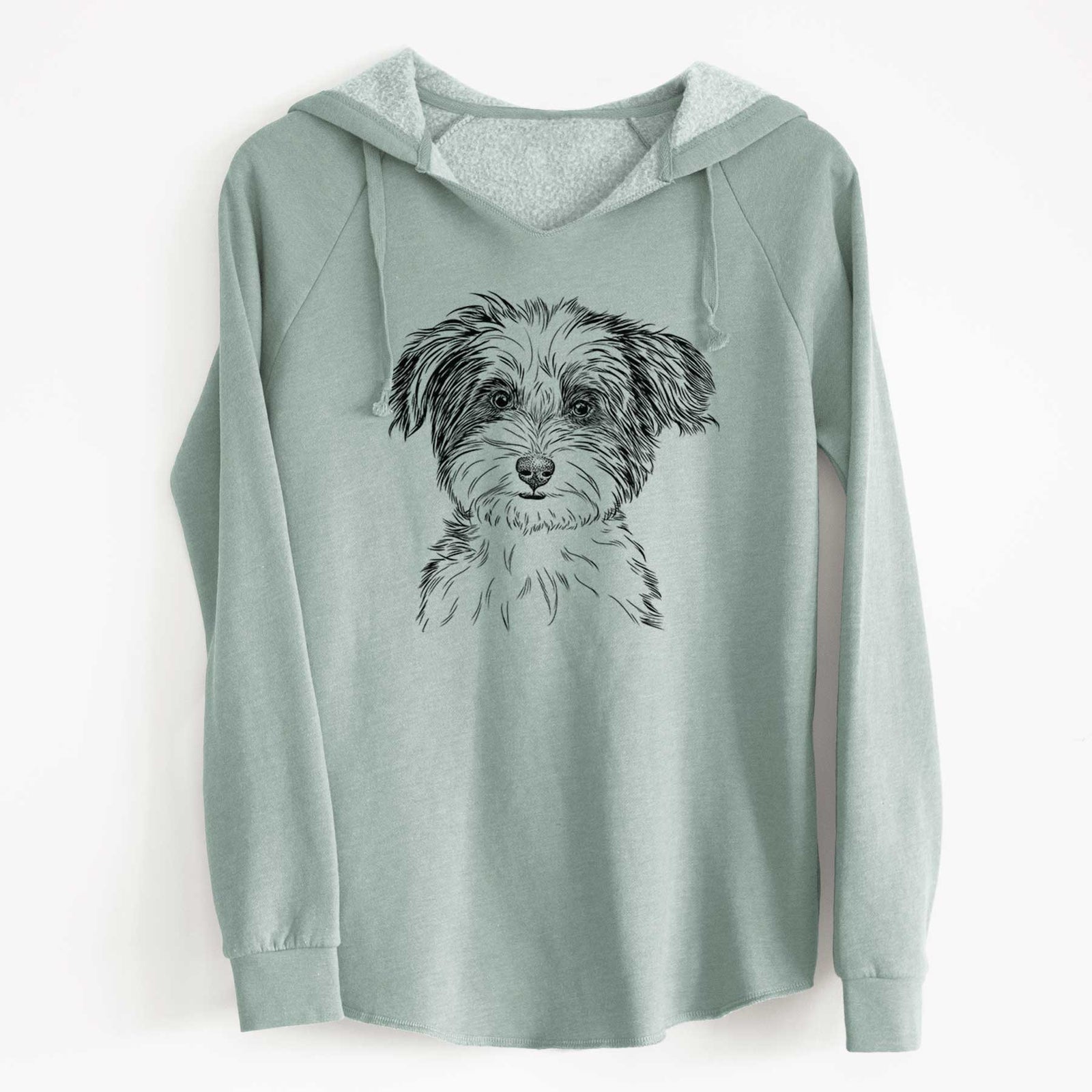 Bare Teddy the Havanese - Cali Wave Hooded Sweatshirt