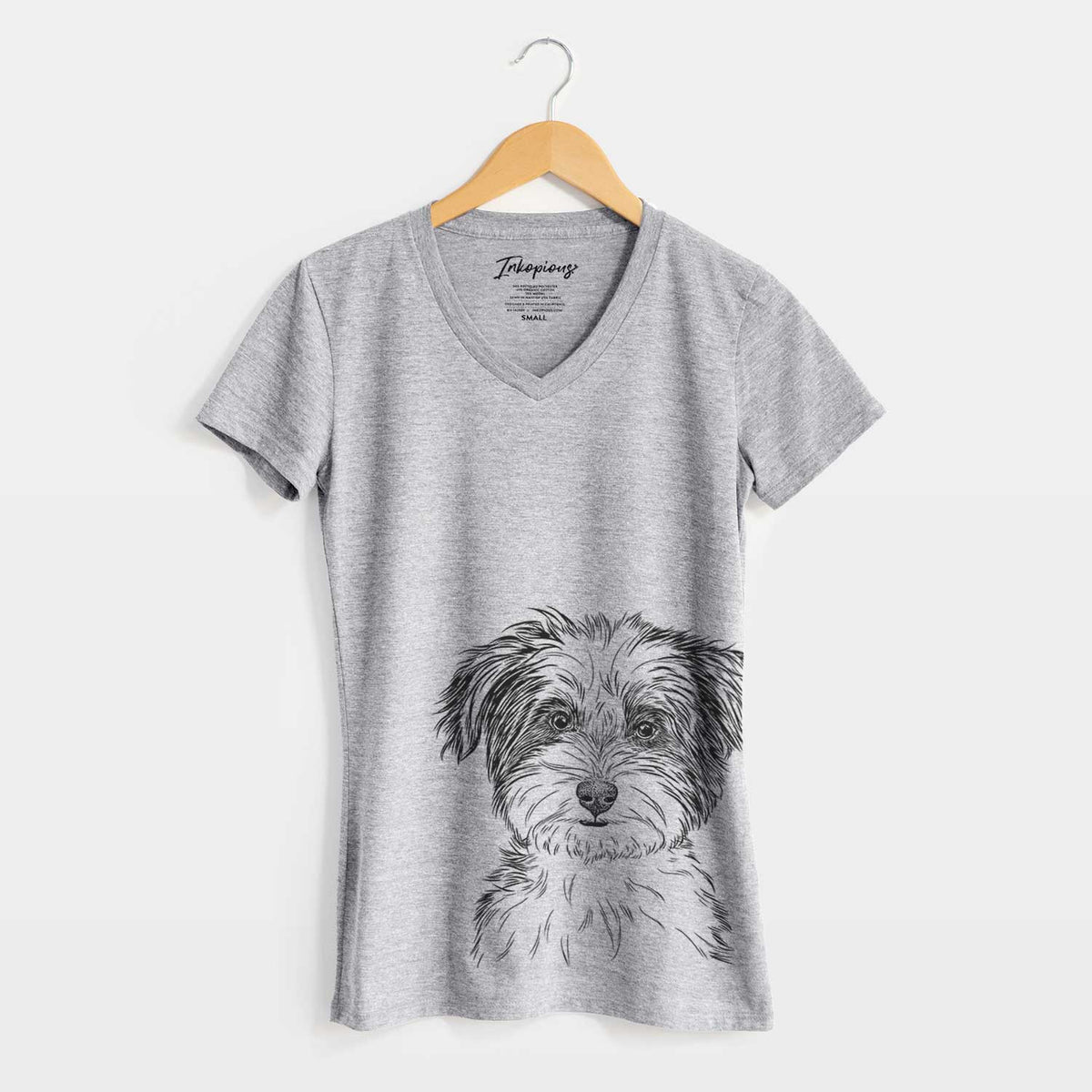 Bare Teddy the Havanese - Women's V-neck Shirt