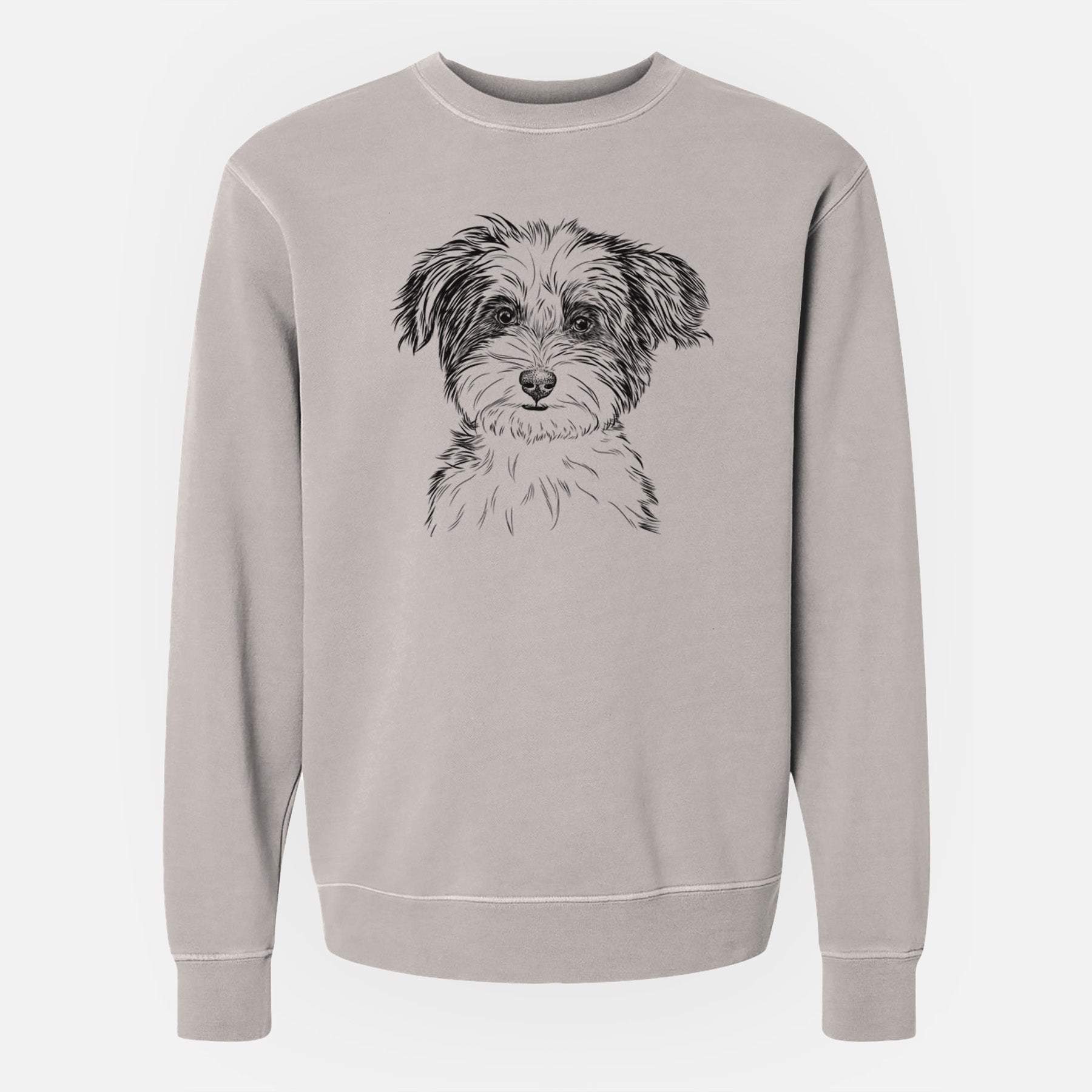 Bare Teddy the Havanese - Unisex Pigment Dyed Crew Sweatshirt