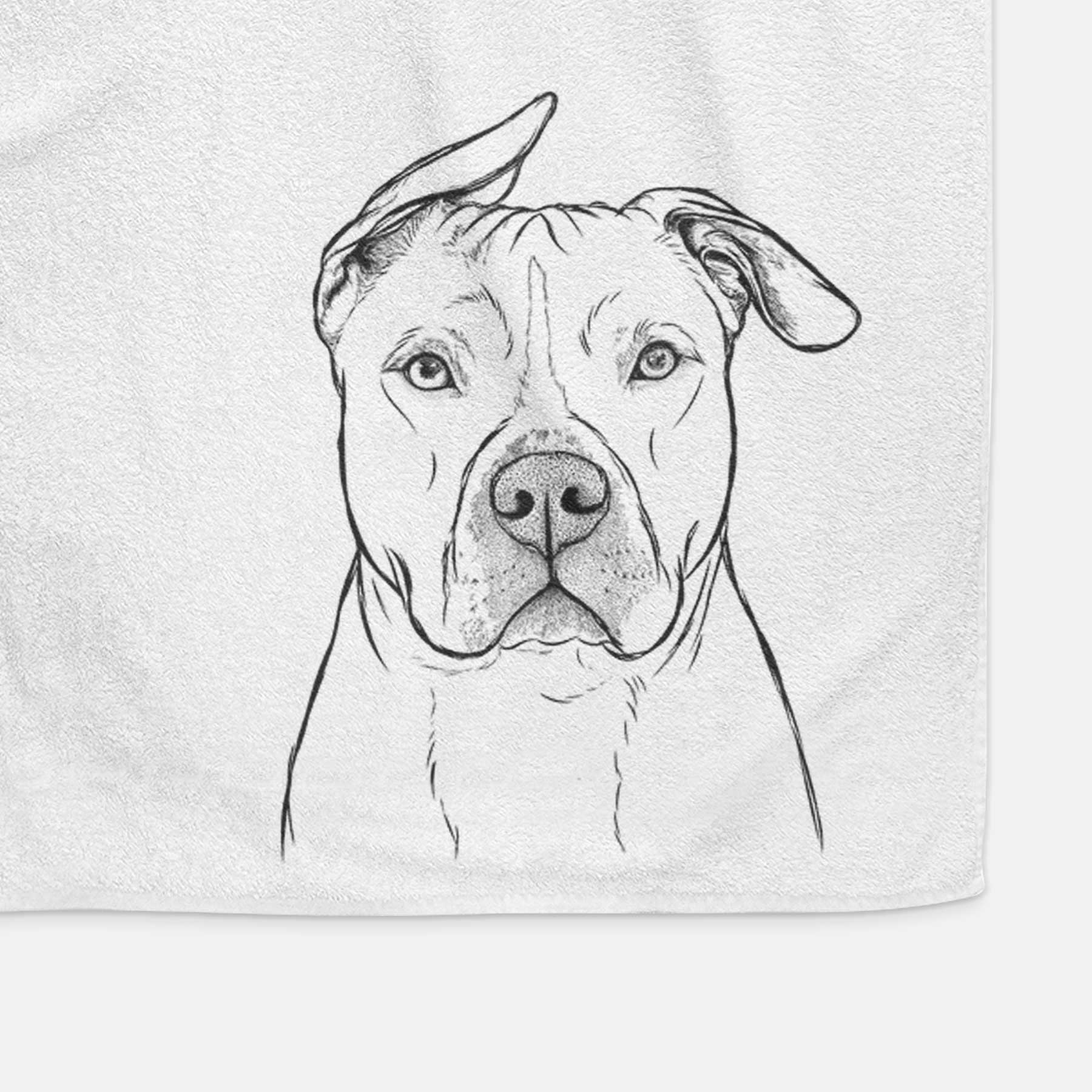 Teddy Jam the Pitbull Decorative Hand Towel