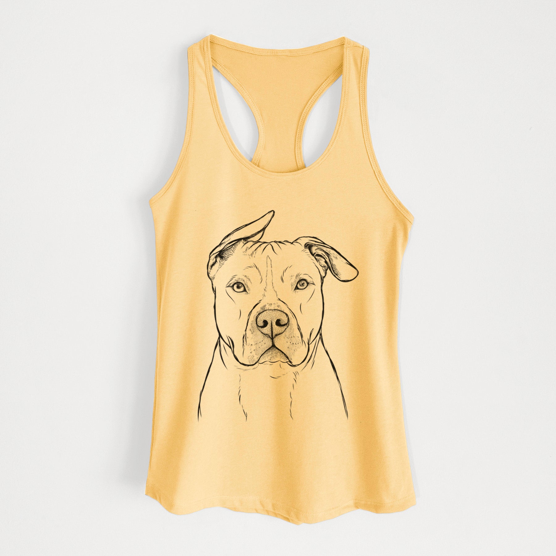 Teddy Jam the Pitbull - Women's Racerback Tanktop