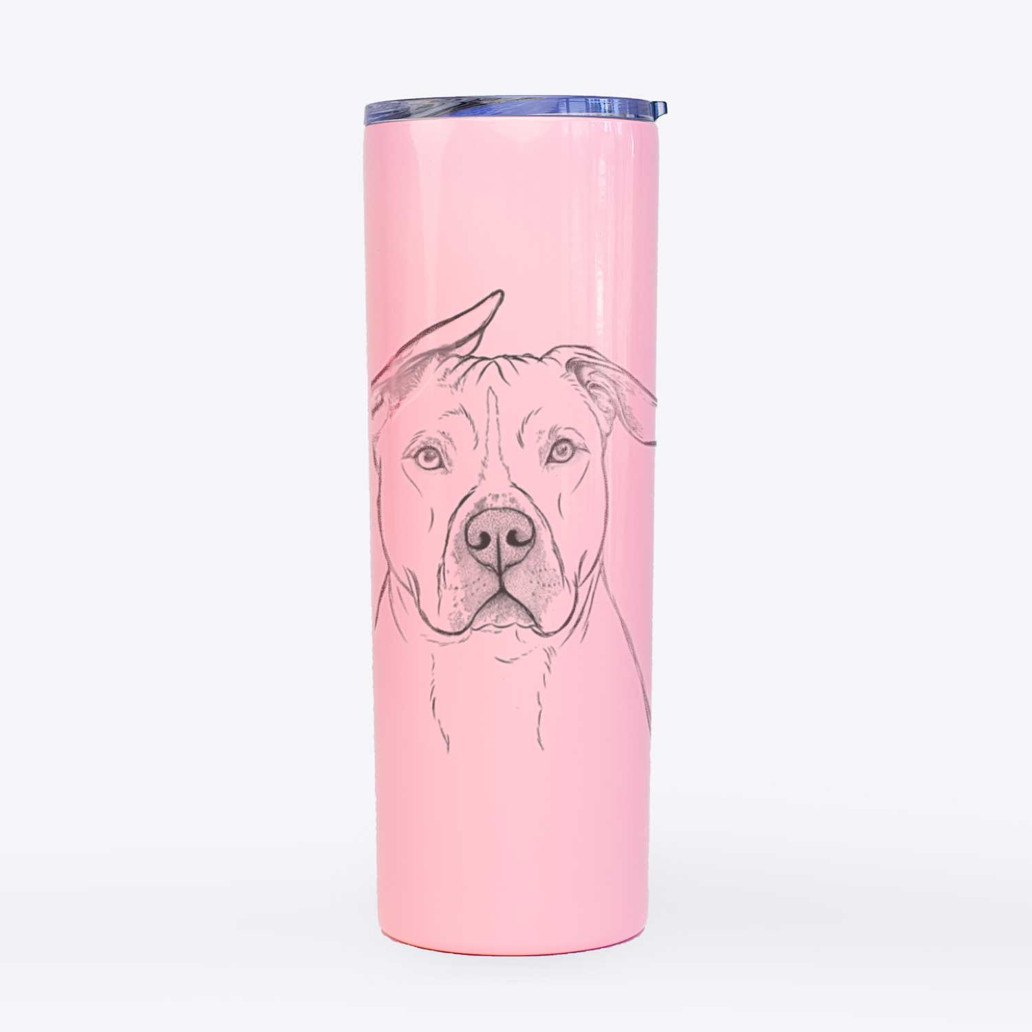 Teddy Jam the Pitbull - 20oz Skinny Tumbler