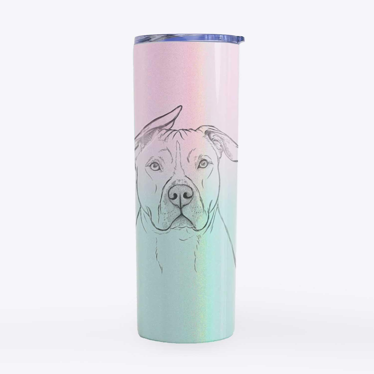 Teddy Jam the Pitbull - 20oz Skinny Tumbler