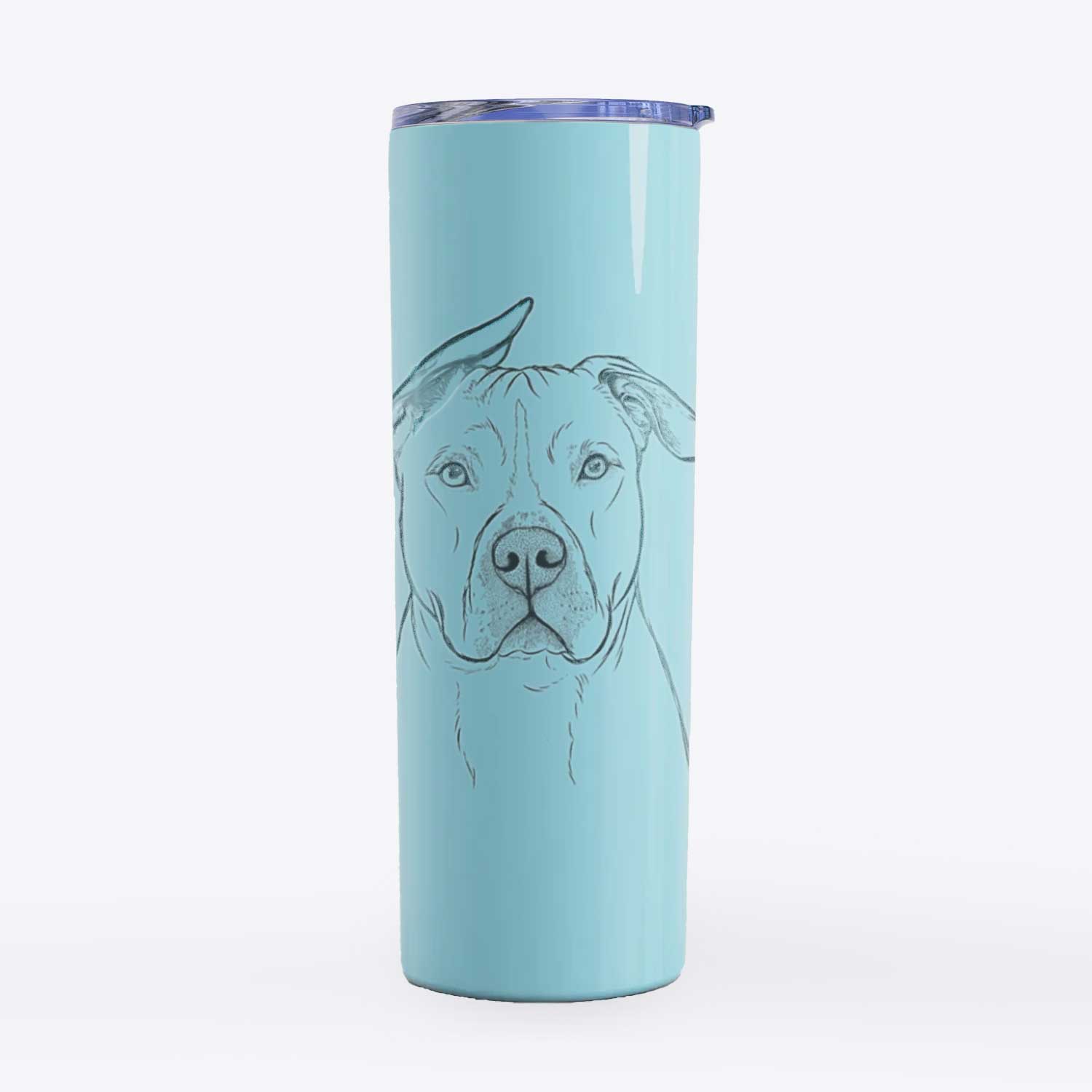 Teddy Jam the Pitbull - 20oz Skinny Tumbler