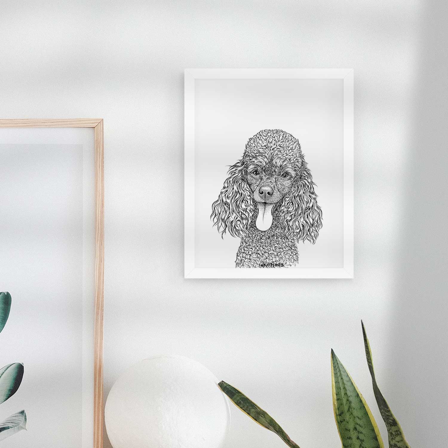 Teddy the Mini Poodle Art Print