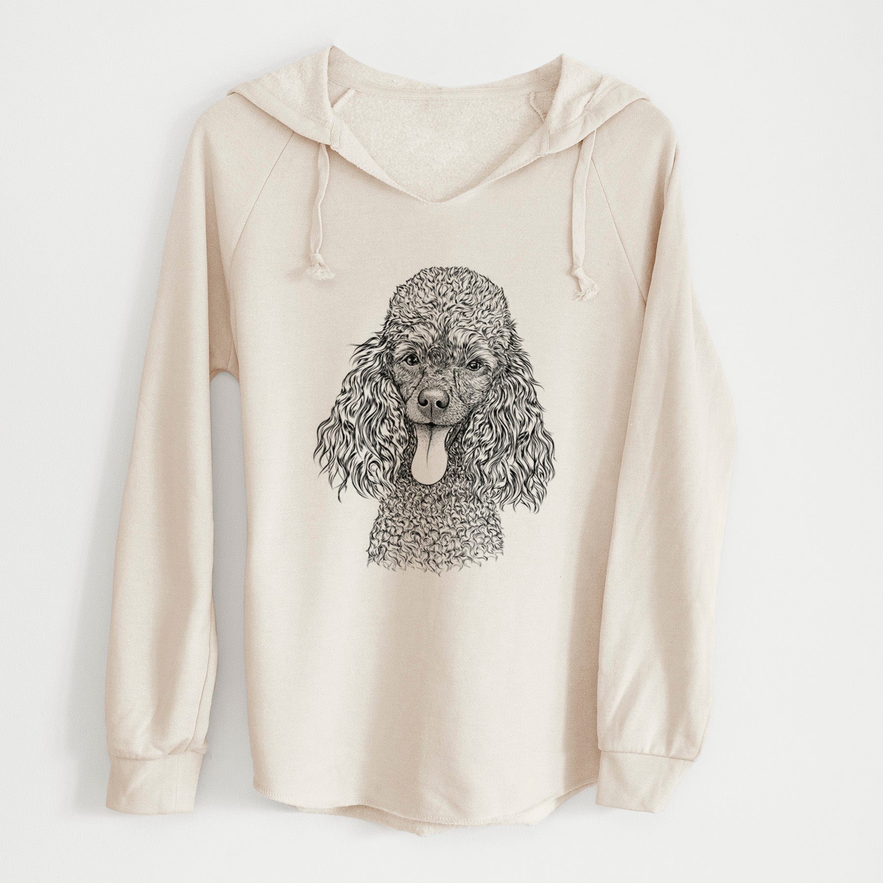 Bare Teddy the Mini Poodle - Cali Wave Hooded Sweatshirt