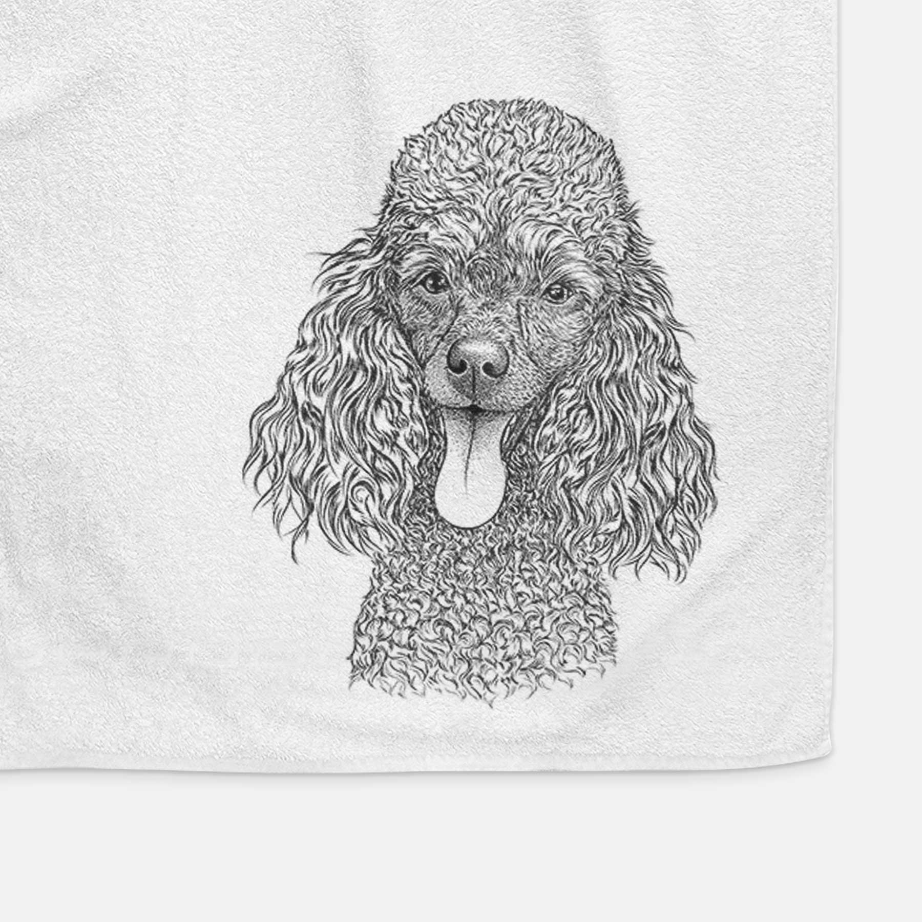 Teddy the Mini Poodle Decorative Hand Towel