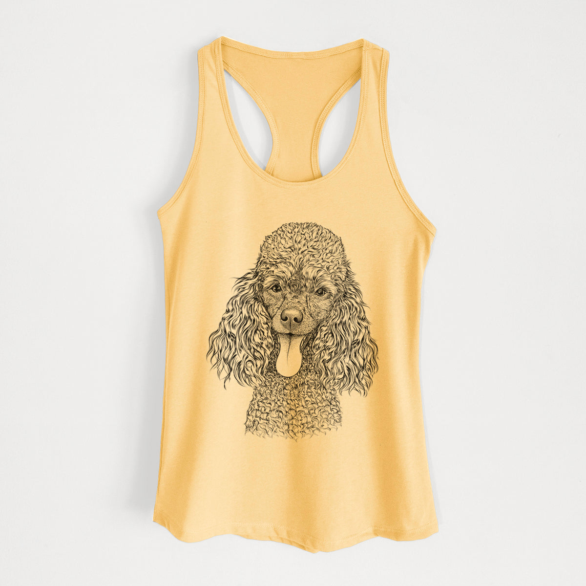 Teddy the Mini Poodle - Women's Racerback Tanktop