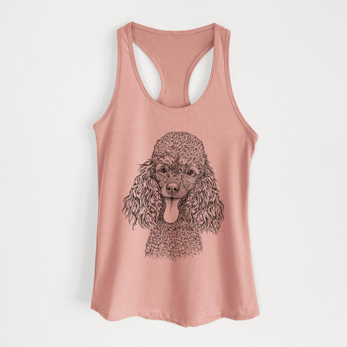 Teddy the Mini Poodle - Women's Racerback Tanktop
