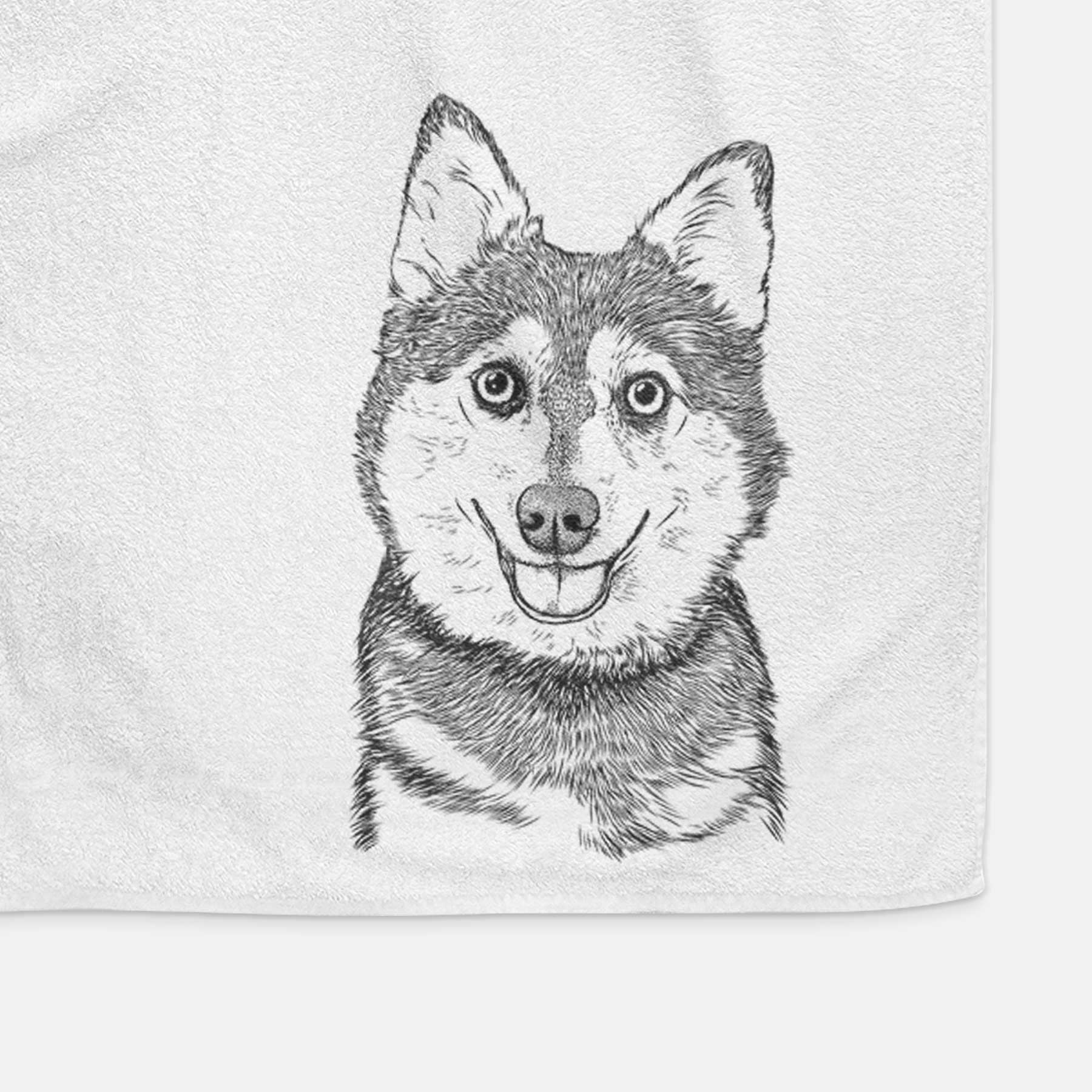 Tellie the Alaskan Klee Kai Decorative Hand Towel