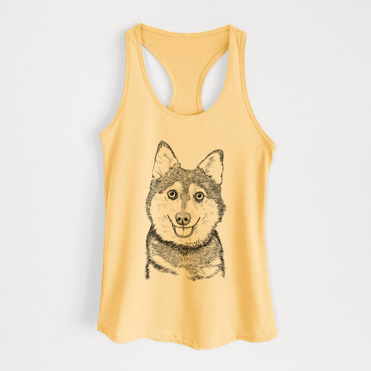 Tellie the Alaskan Klee Kai - Women's Racerback Tanktop