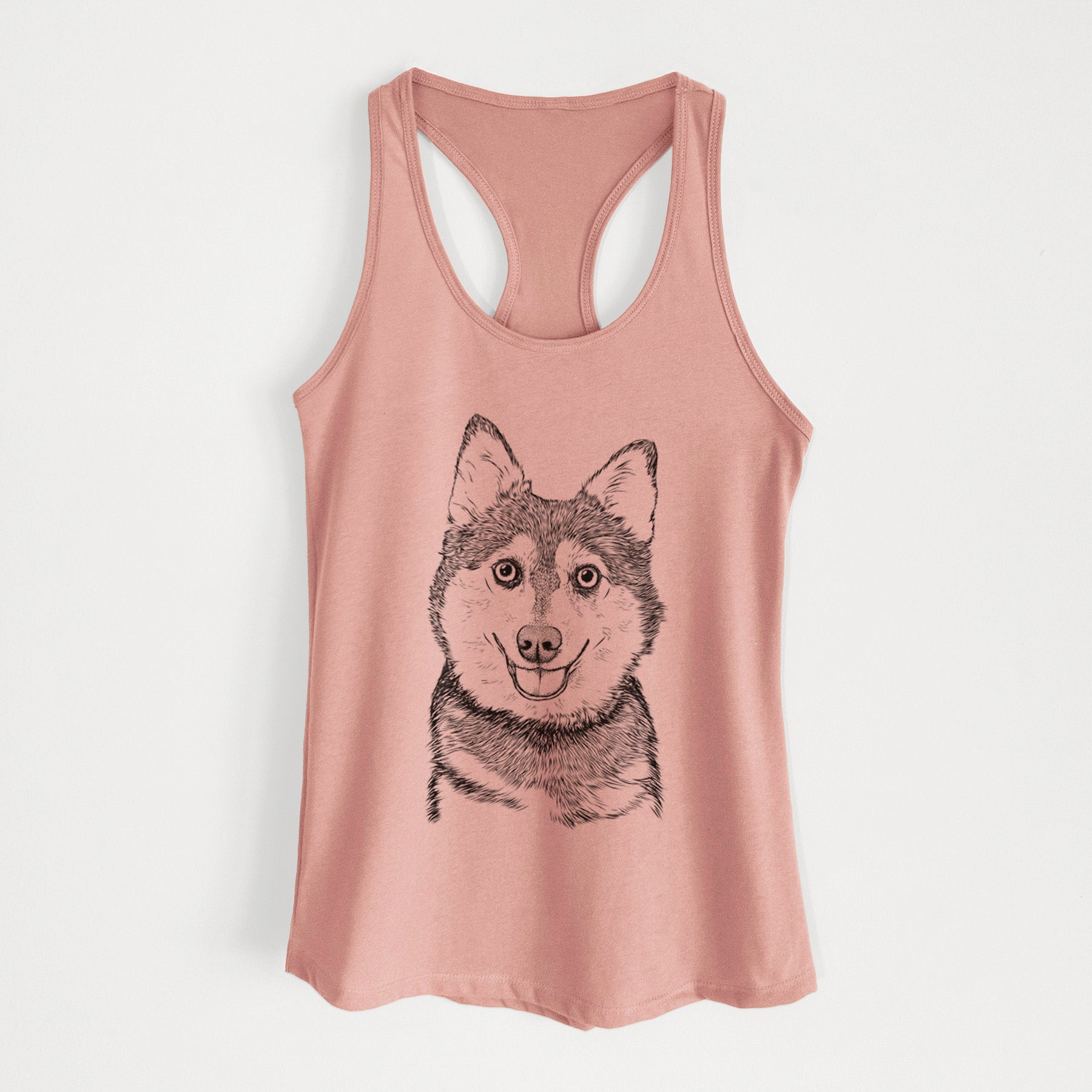 Tellie the Alaskan Klee Kai - Women's Racerback Tanktop