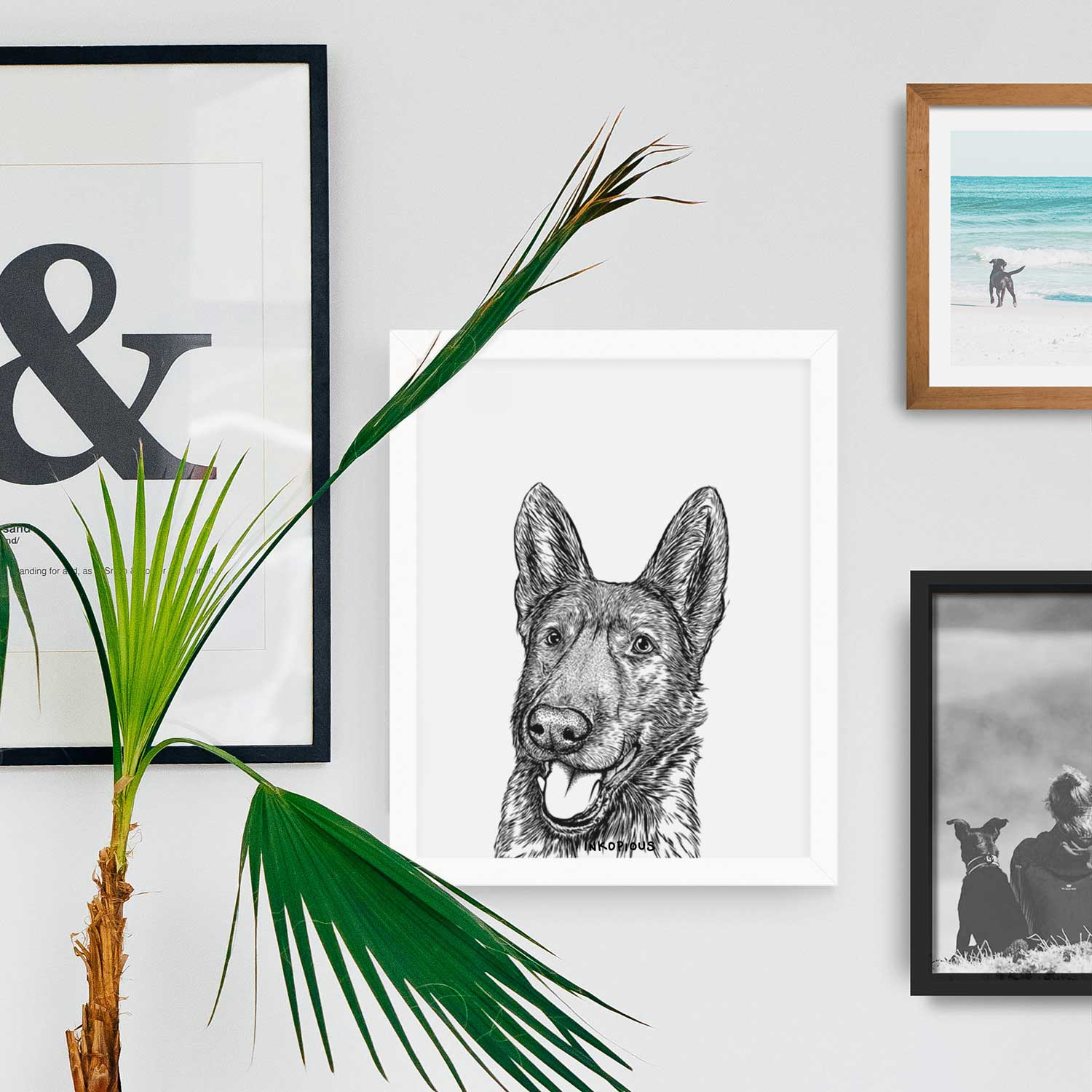 Tena the German Shepherd Art Print