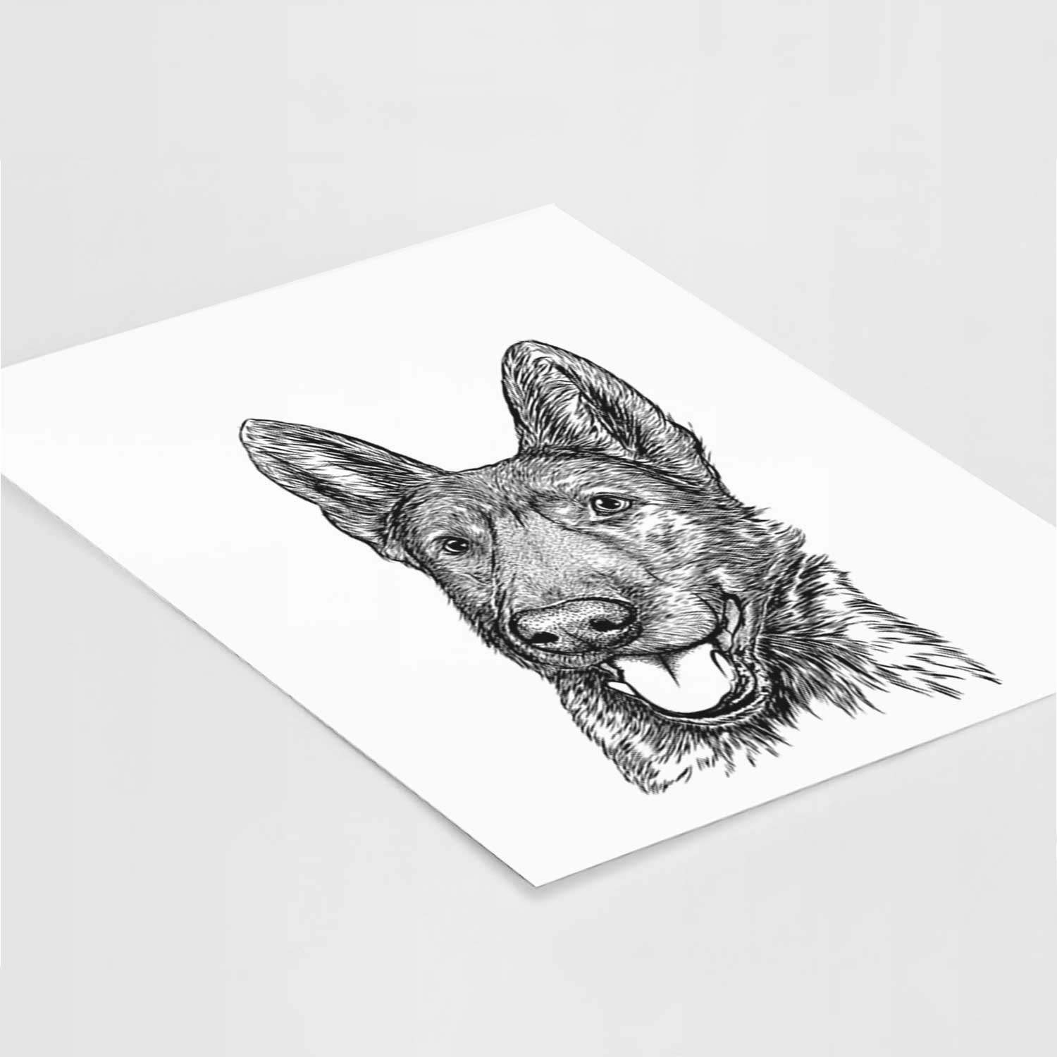 Tena the German Shepherd Art Print