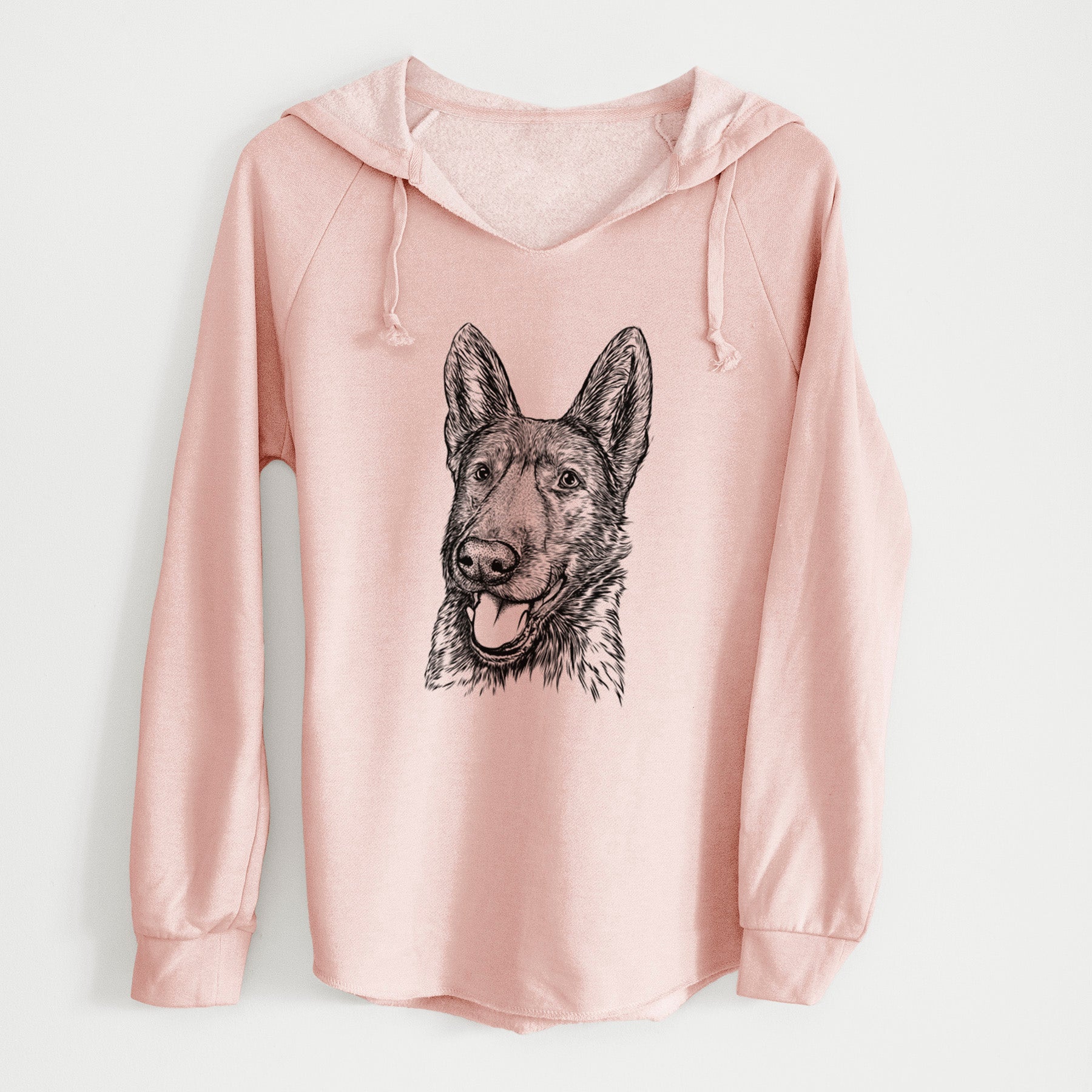 Bare Tena the German Shepherd - Cali Wave Hooded Sweatshirt