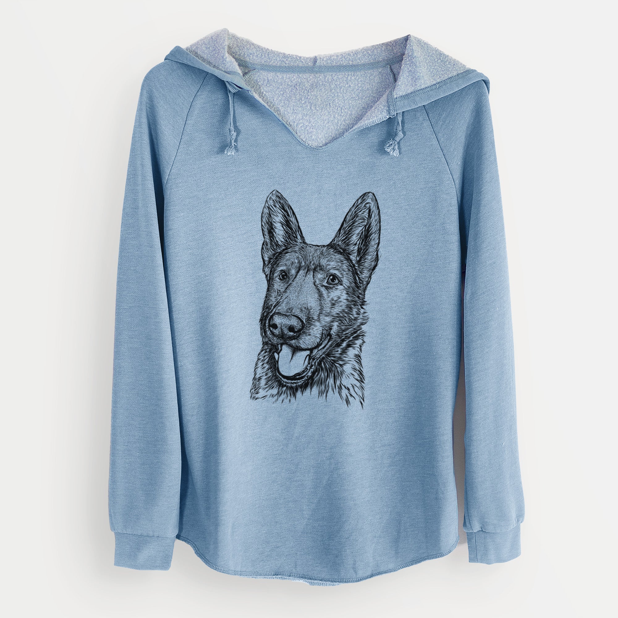 Bare Tena the German Shepherd - Cali Wave Hooded Sweatshirt