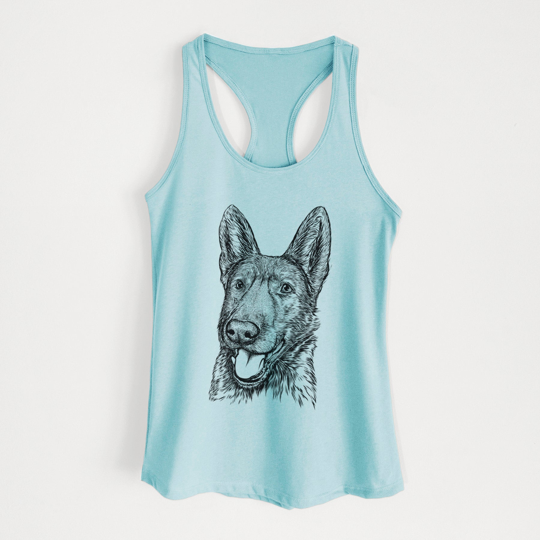 Tena the German Shepherd - Women's Racerback Tanktop