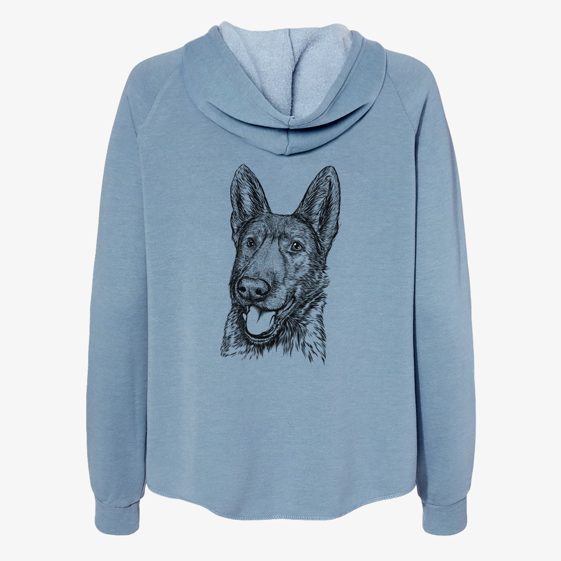 Tena the German Shepherd - Women's Cali Wave Zip-Up Sweatshirt