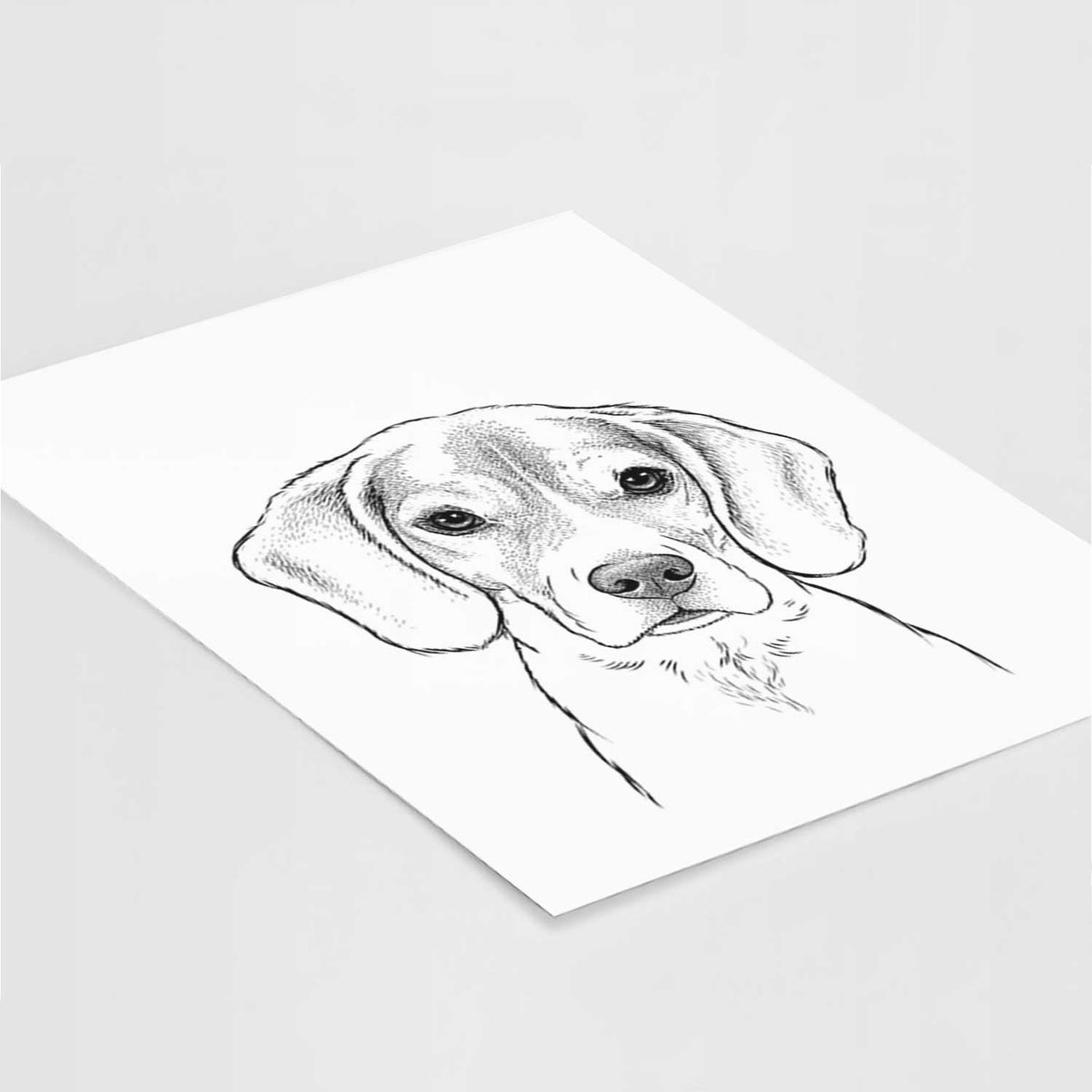 Thea the Beagle Art Print