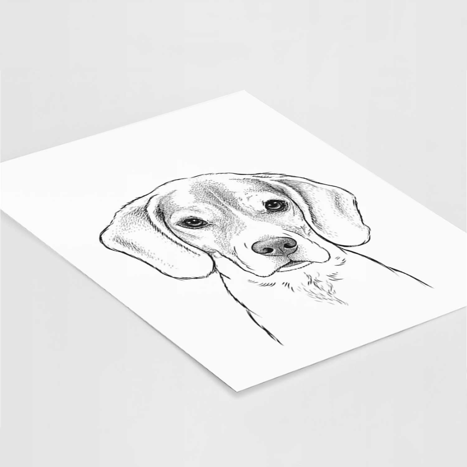 Thea the Beagle Art Print