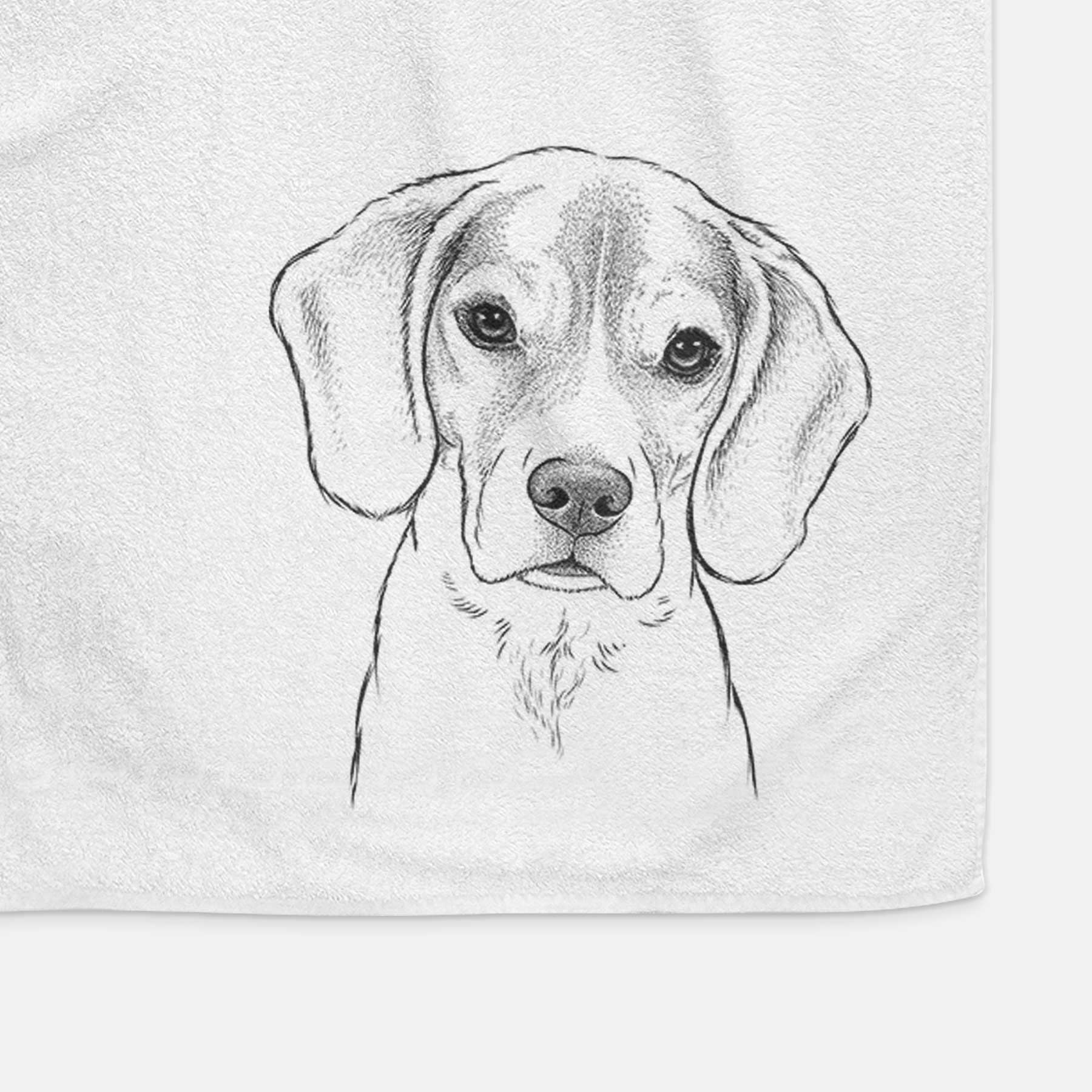 Thea the Beagle Decorative Hand Towel