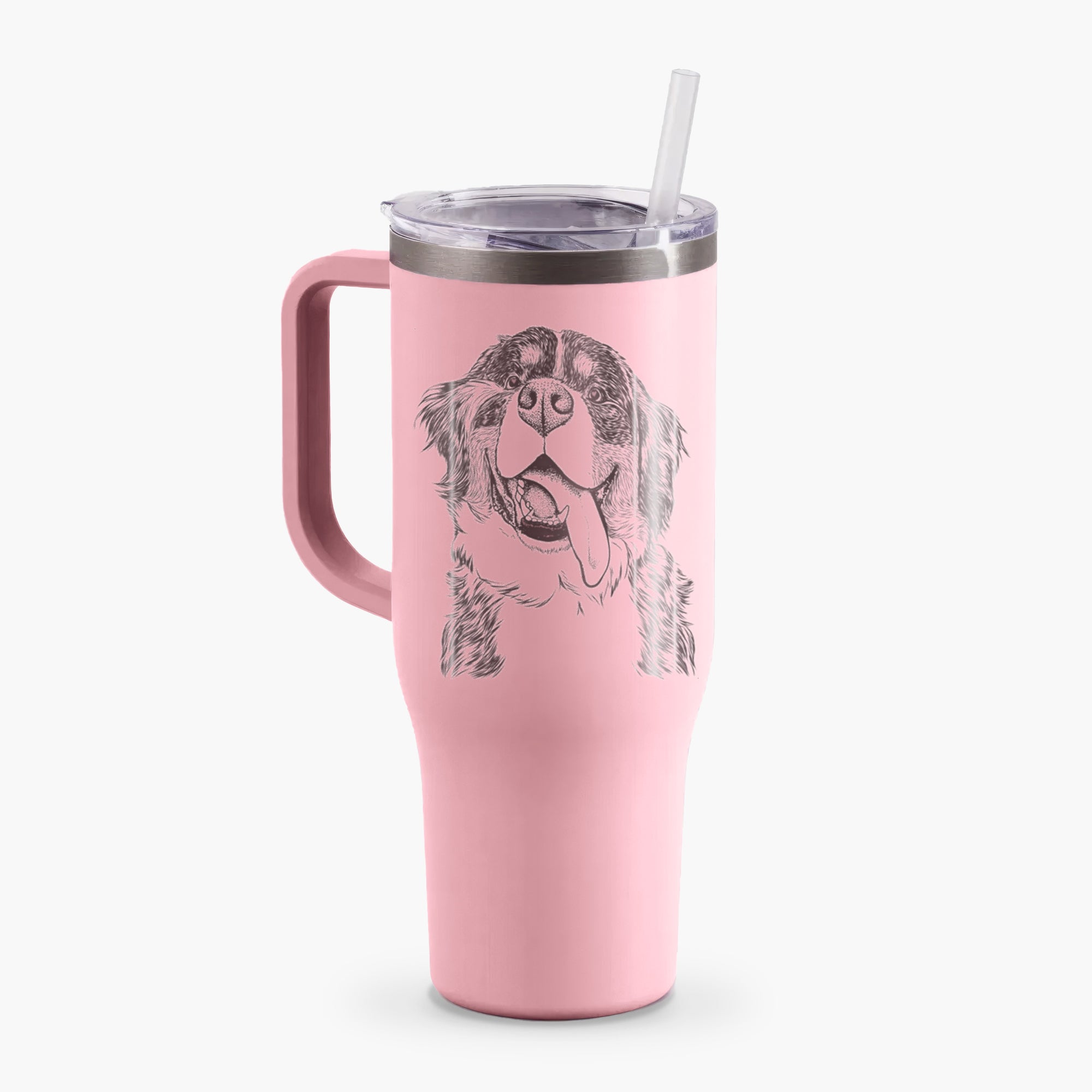 Theo the Bernese Mountain Dog - 40oz Tumbler with Handle