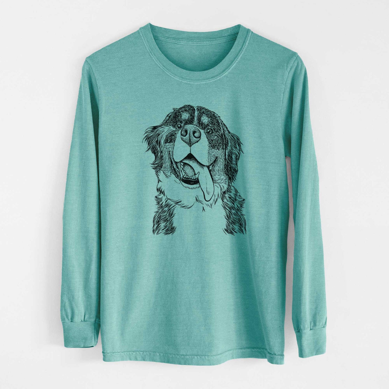 Bare Theo the Bernese Mountain Dog - Heavyweight 100% Cotton Long Sleeve