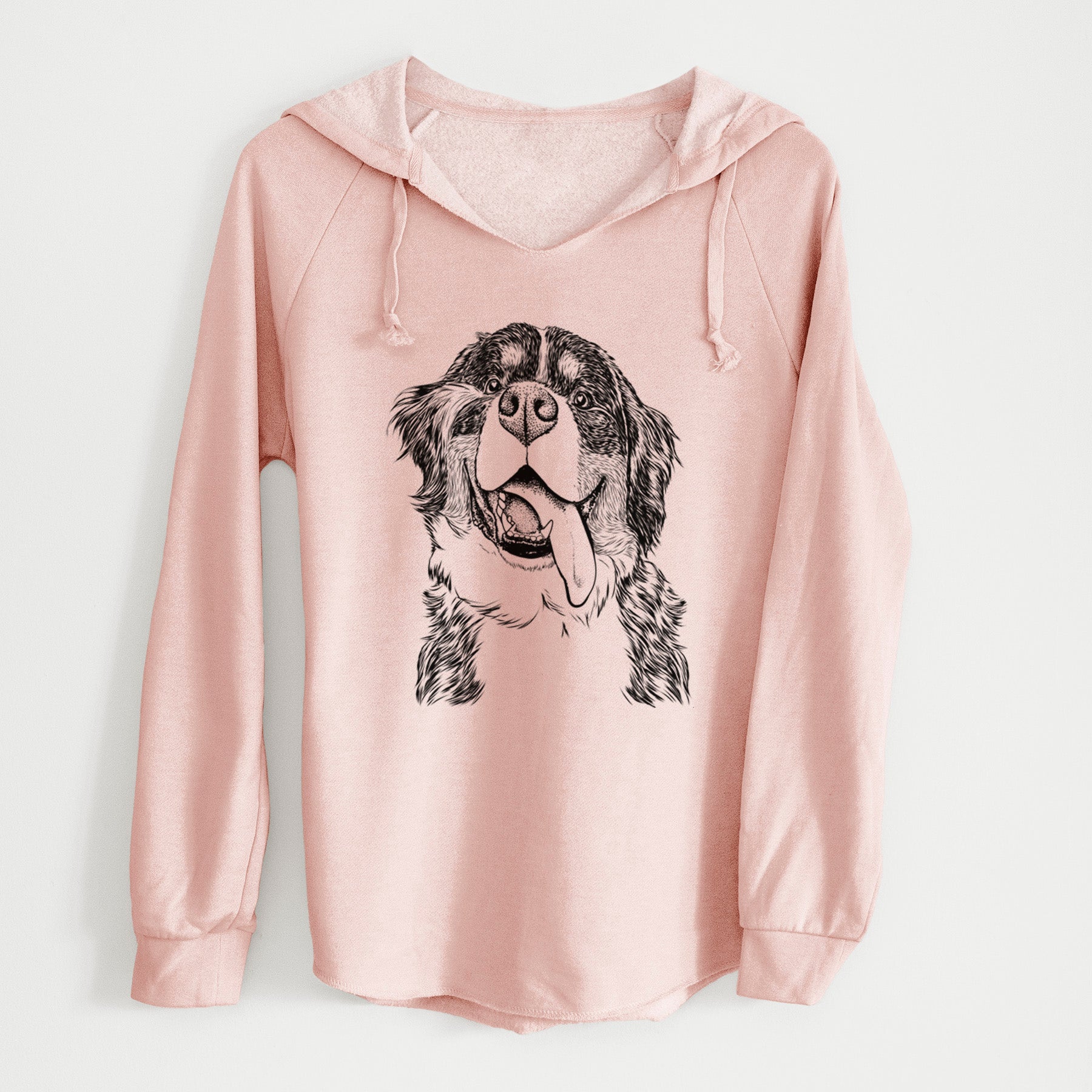 Bare Theo the Bernese Mountain Dog - Cali Wave Hooded Sweatshirt