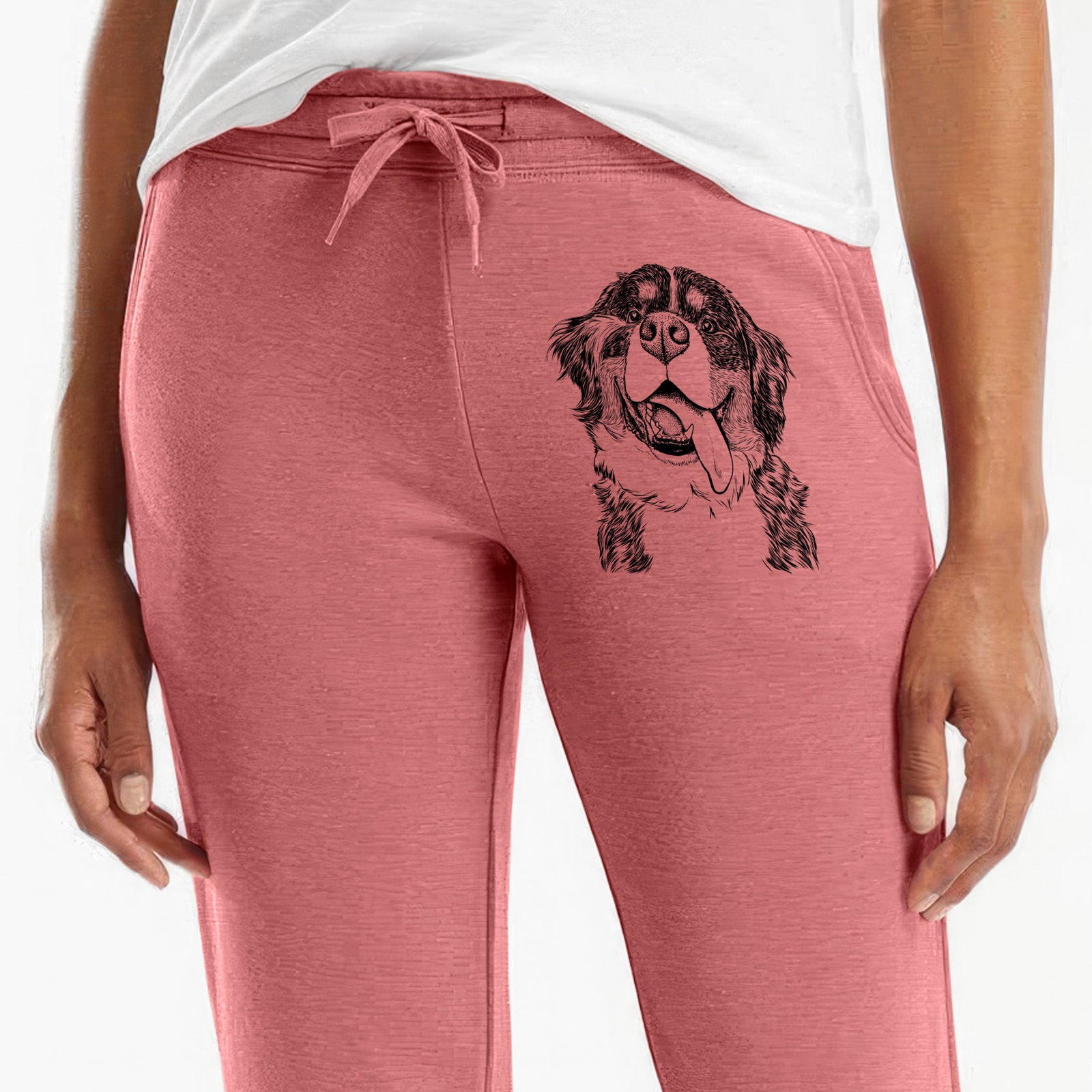 Theo the Bernese Mountain Dog - Women's Cali Wave Joggers