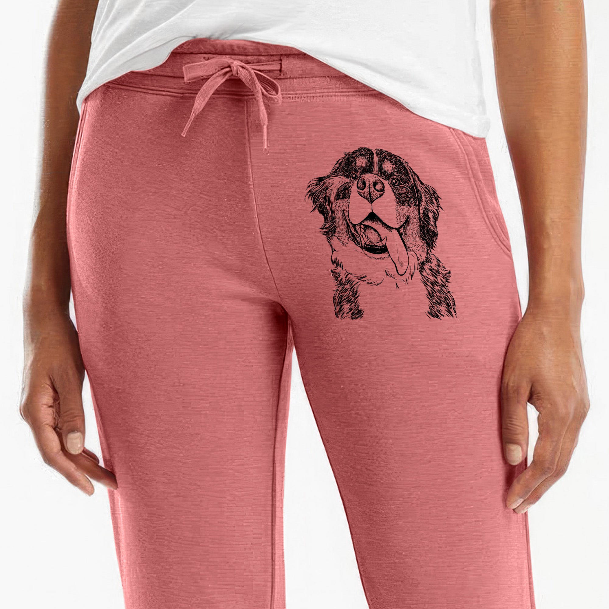 Theo the Bernese Mountain Dog - Women's Cali Wave Joggers