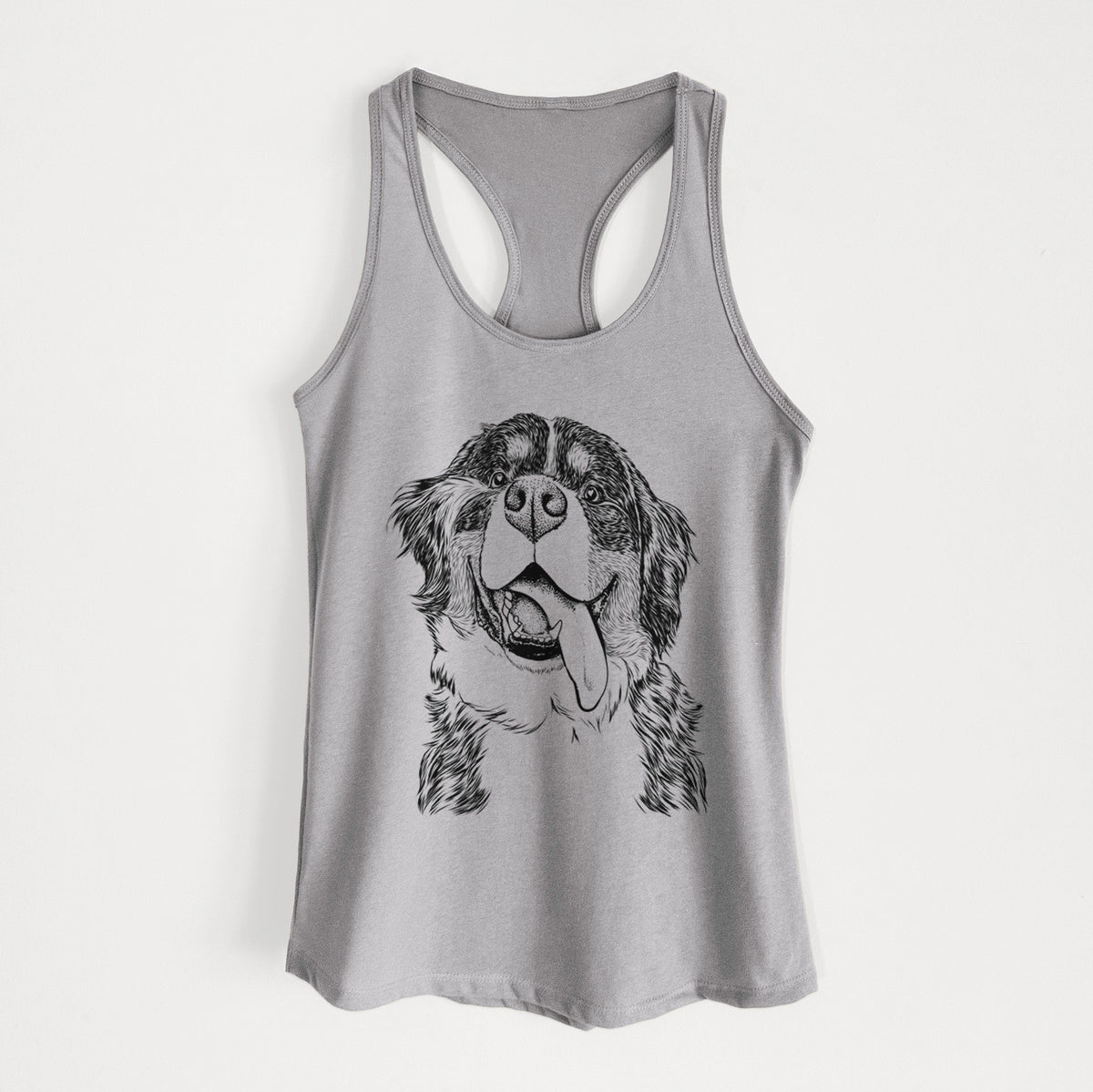 Theo the Bernese Mountain Dog - Women&#39;s Racerback Tanktop